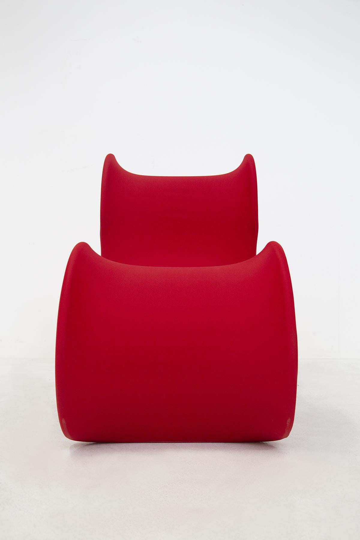 Gianni Pareschi Red Fiocco Armchair for Busnelli 1