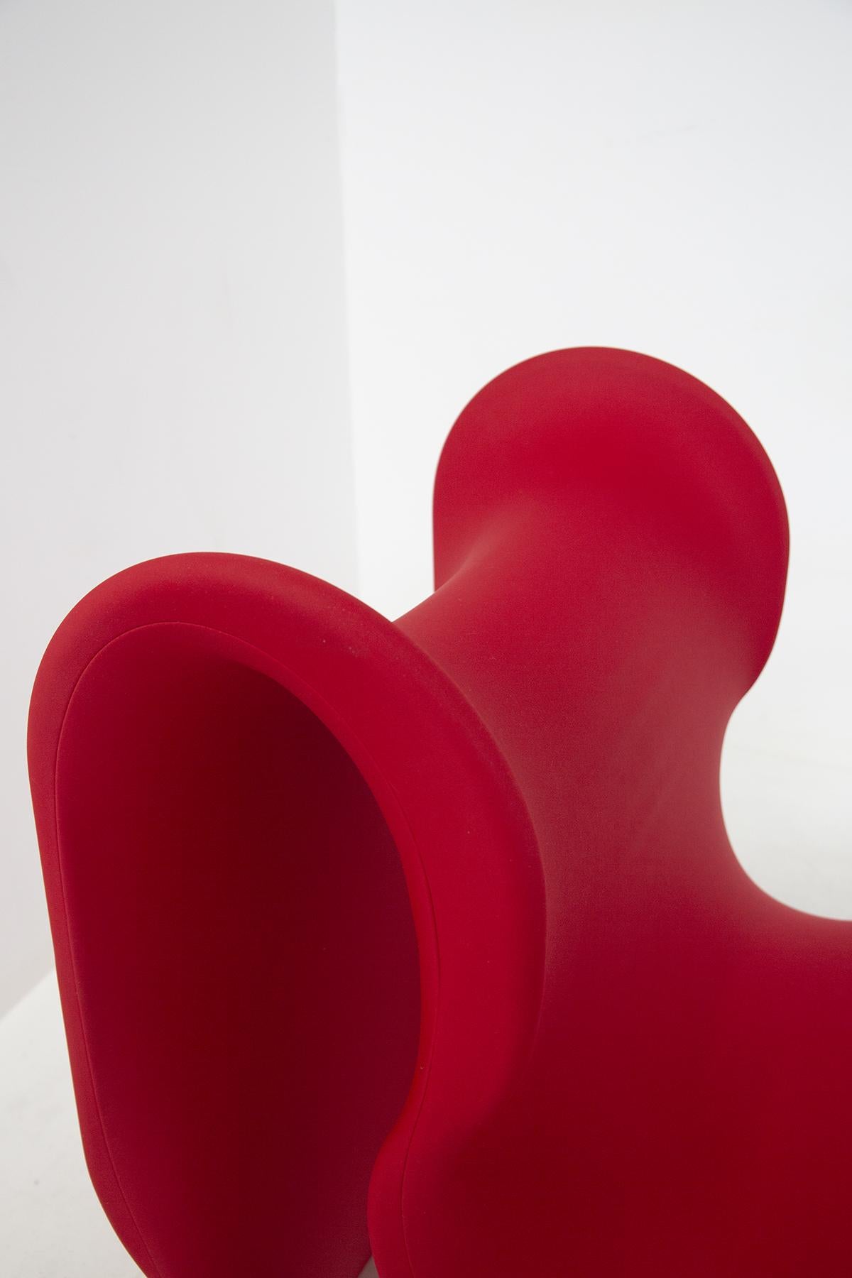 Gianni Pareschi Red Fiocco Armchair for Busnelli 2