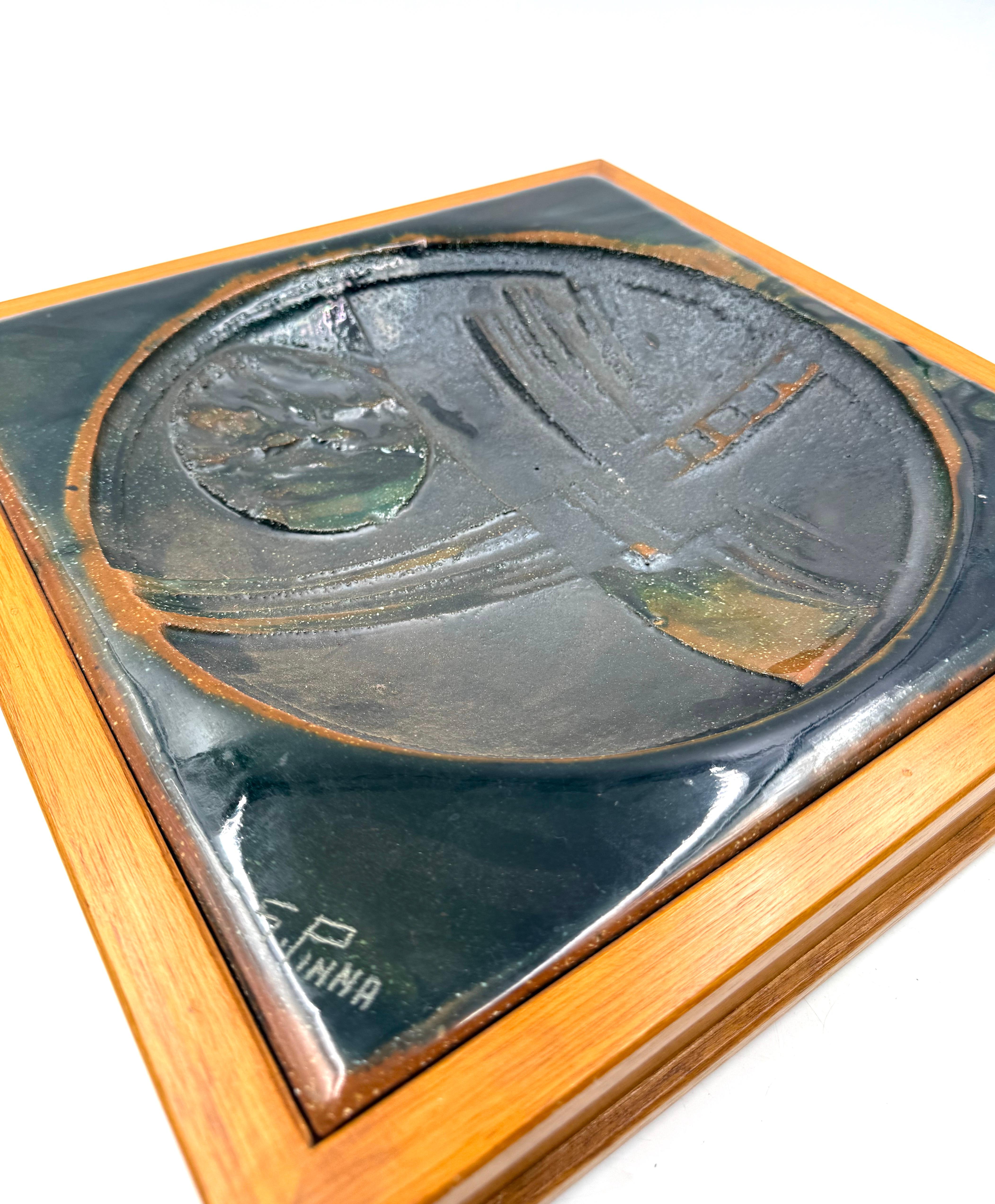 Gianni Pinna, Keramikaufsatz / sculpture vide poche, Italien 1970 im Angebot 7
