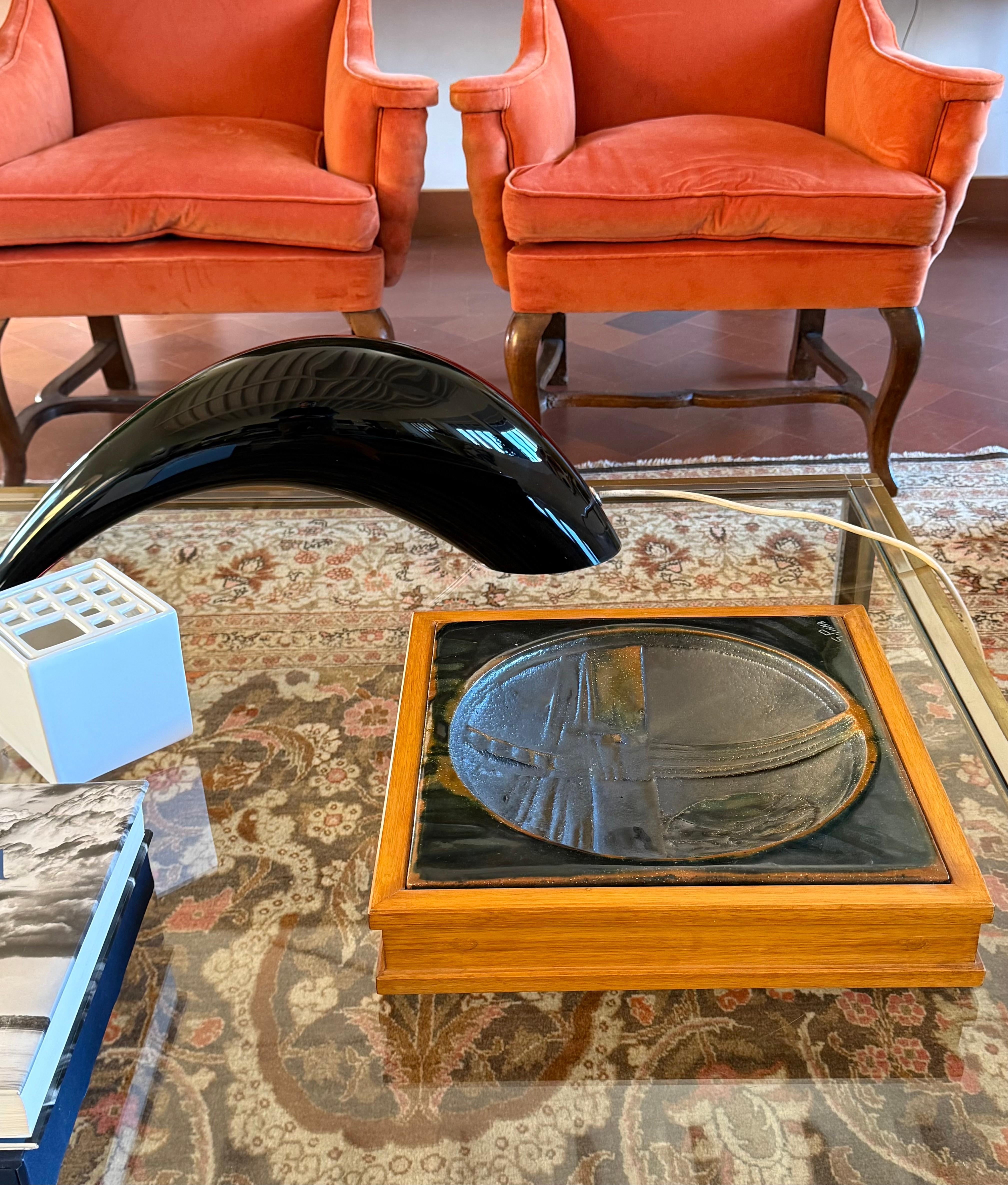 Gianni Pinna, Keramikaufsatz / sculpture vide poche, Italien 1970 (Moderne der Mitte des Jahrhunderts) im Angebot