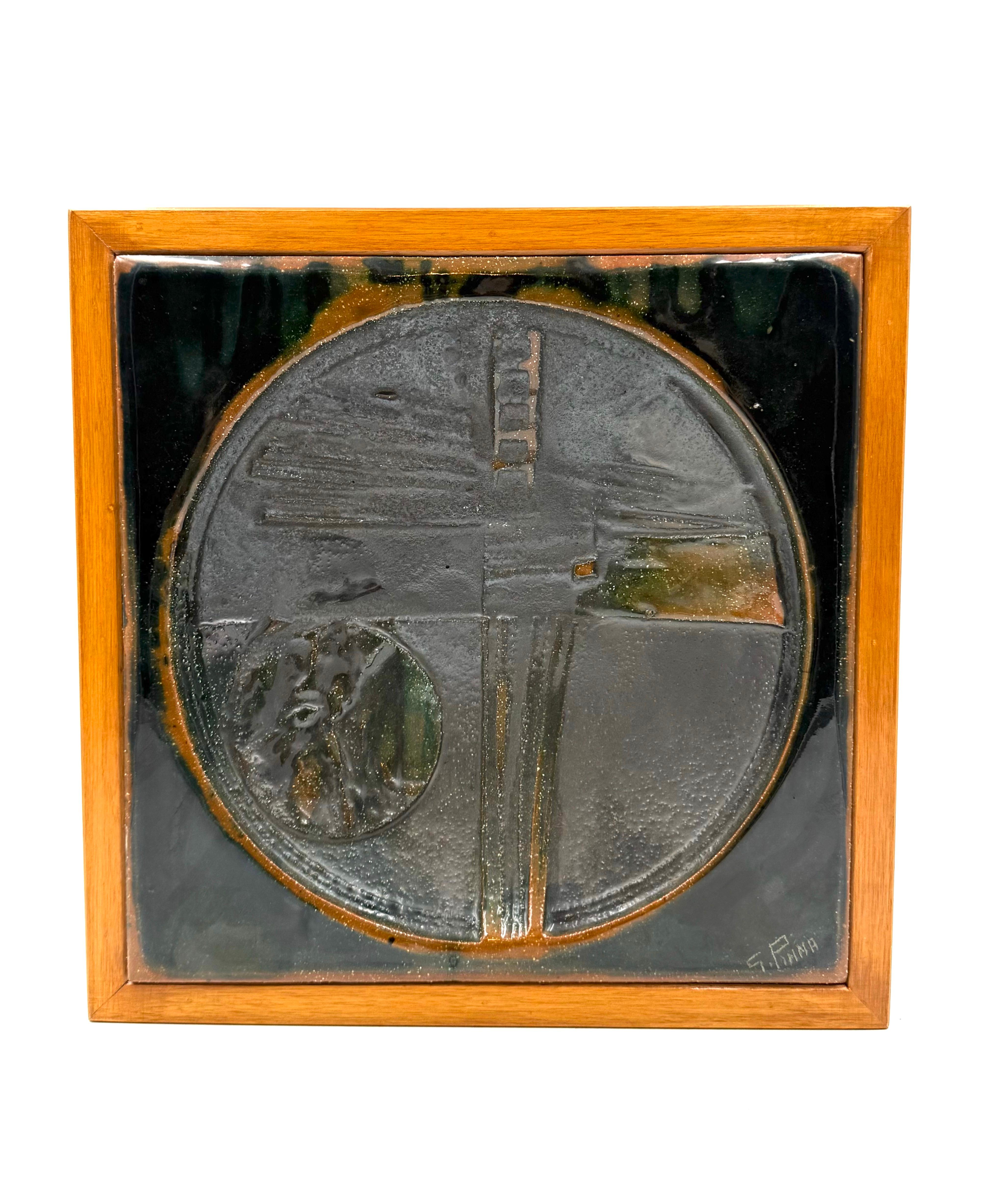 Gianni Pinna, Keramikaufsatz / sculpture vide poche, Italien 1970 (Late 20th Century) im Angebot