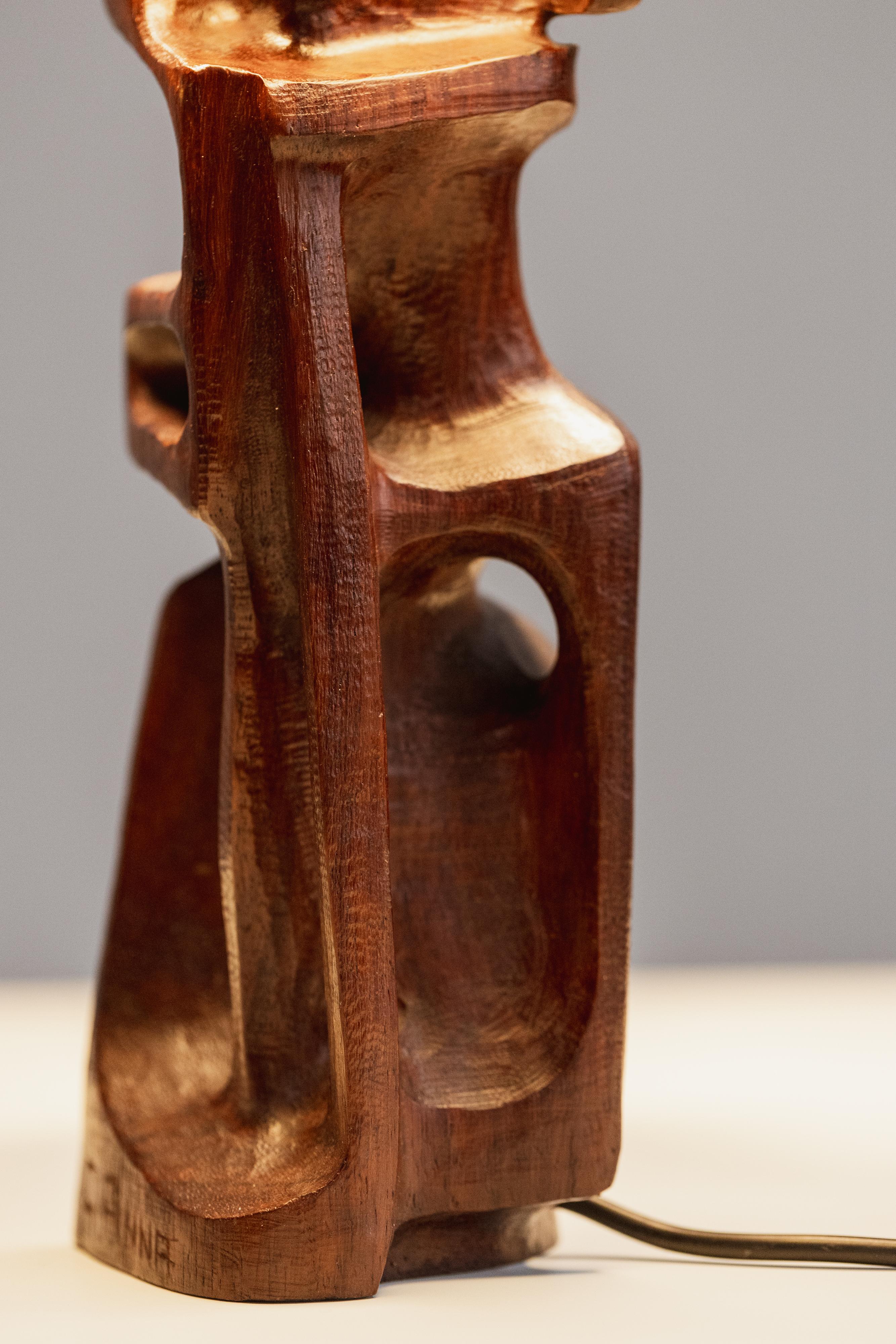 Lámpara escultórica de sobremesa Gianni Pinna, 1970 en Bueno estado para la venta en Lonigo, Veneto