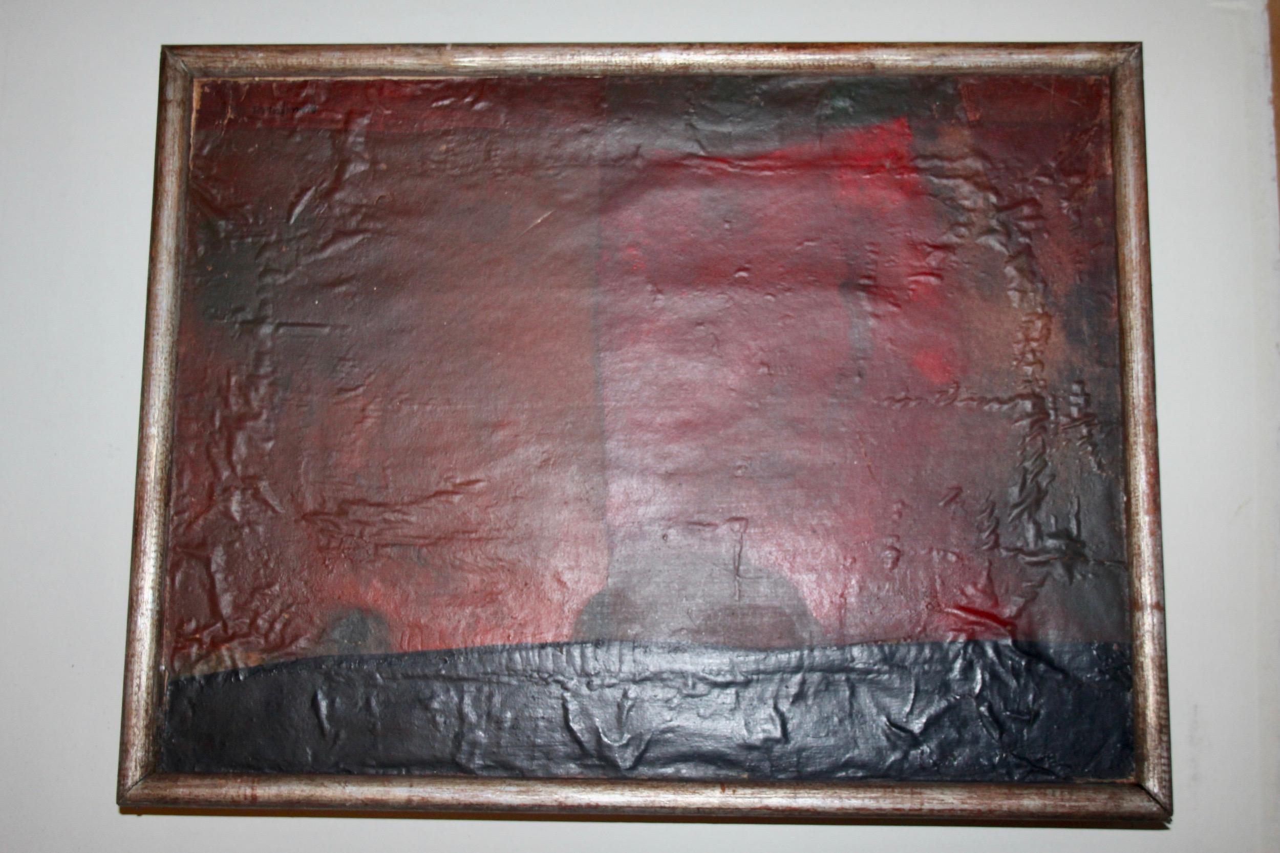 Gianni Pisani painting , the surface of the drawing is warped, not knowing this painter very well, I don't know if this is normal?
