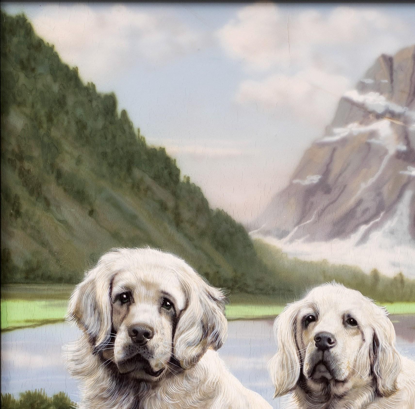Paar Labrador Retriever, Gianni Reggio (Italiener, 1898-1961) im Angebot 3