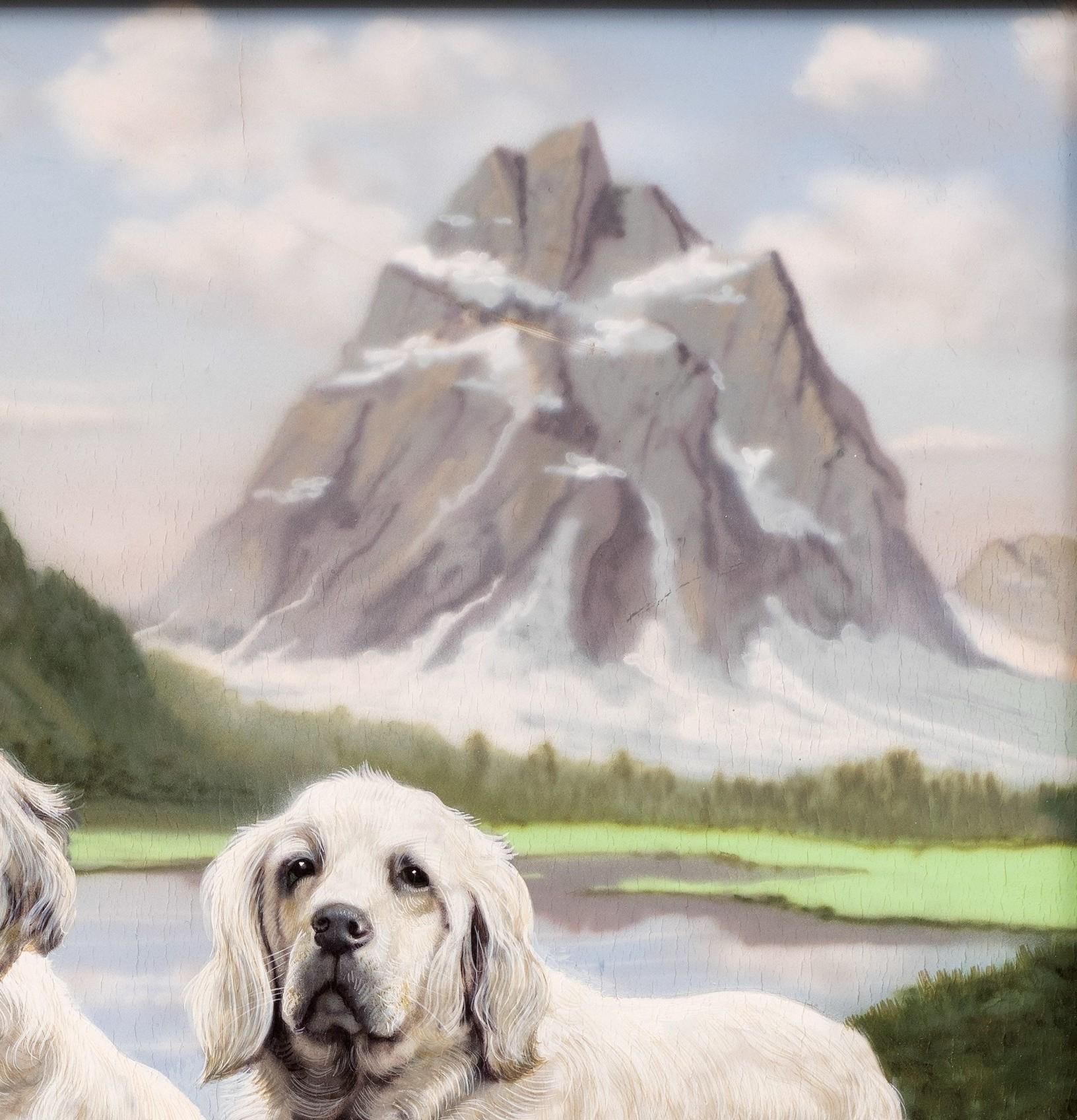 Paar Labrador Retriever, Gianni Reggio (Italiener, 1898-1961) im Angebot 4