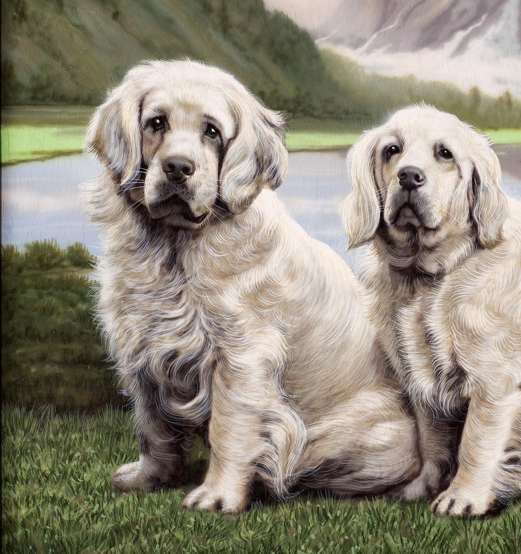 Paar Labrador Retriever, Gianni Reggio (Italiener, 1898-1961) im Angebot 5