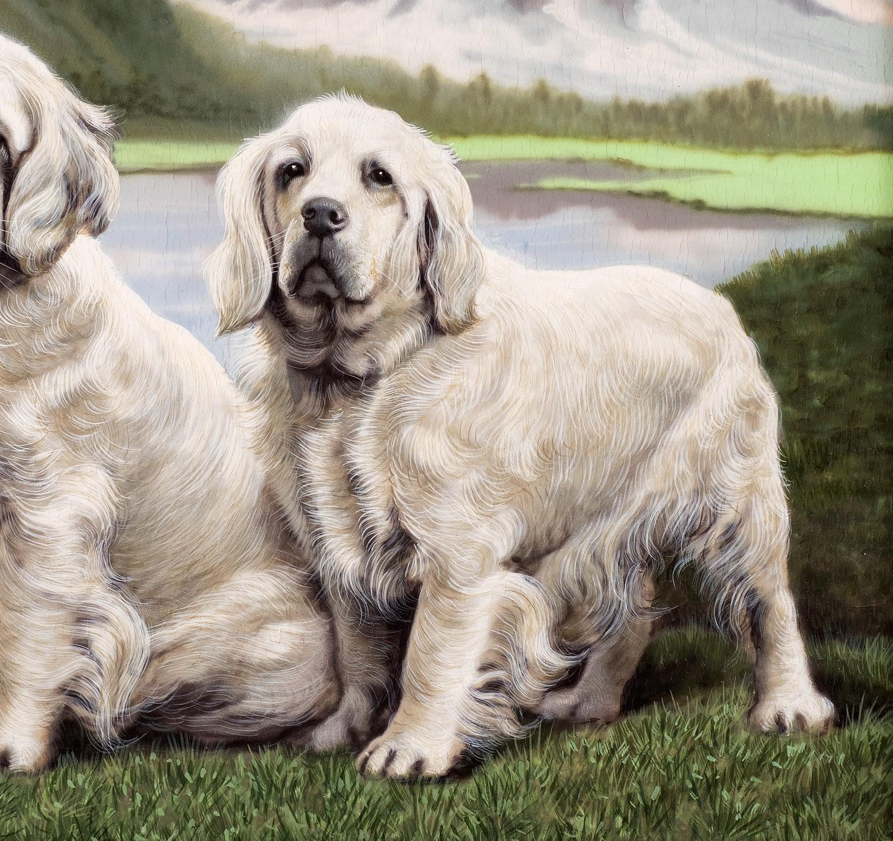 Paar Labrador Retriever, Gianni Reggio (Italiener, 1898-1961) im Angebot 6