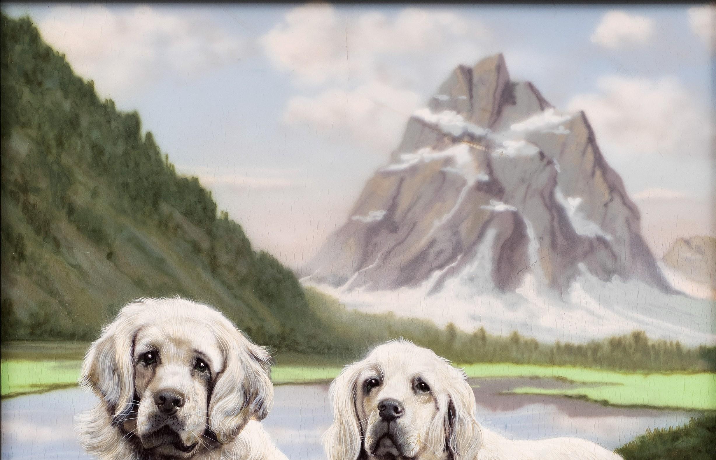 Paar Labrador Retriever, Gianni Reggio (Italiener, 1898-1961) im Angebot 7