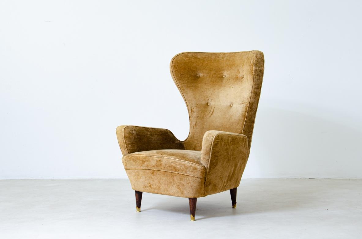20ième siècle Gianni Saibene, paire de fauteuils 
