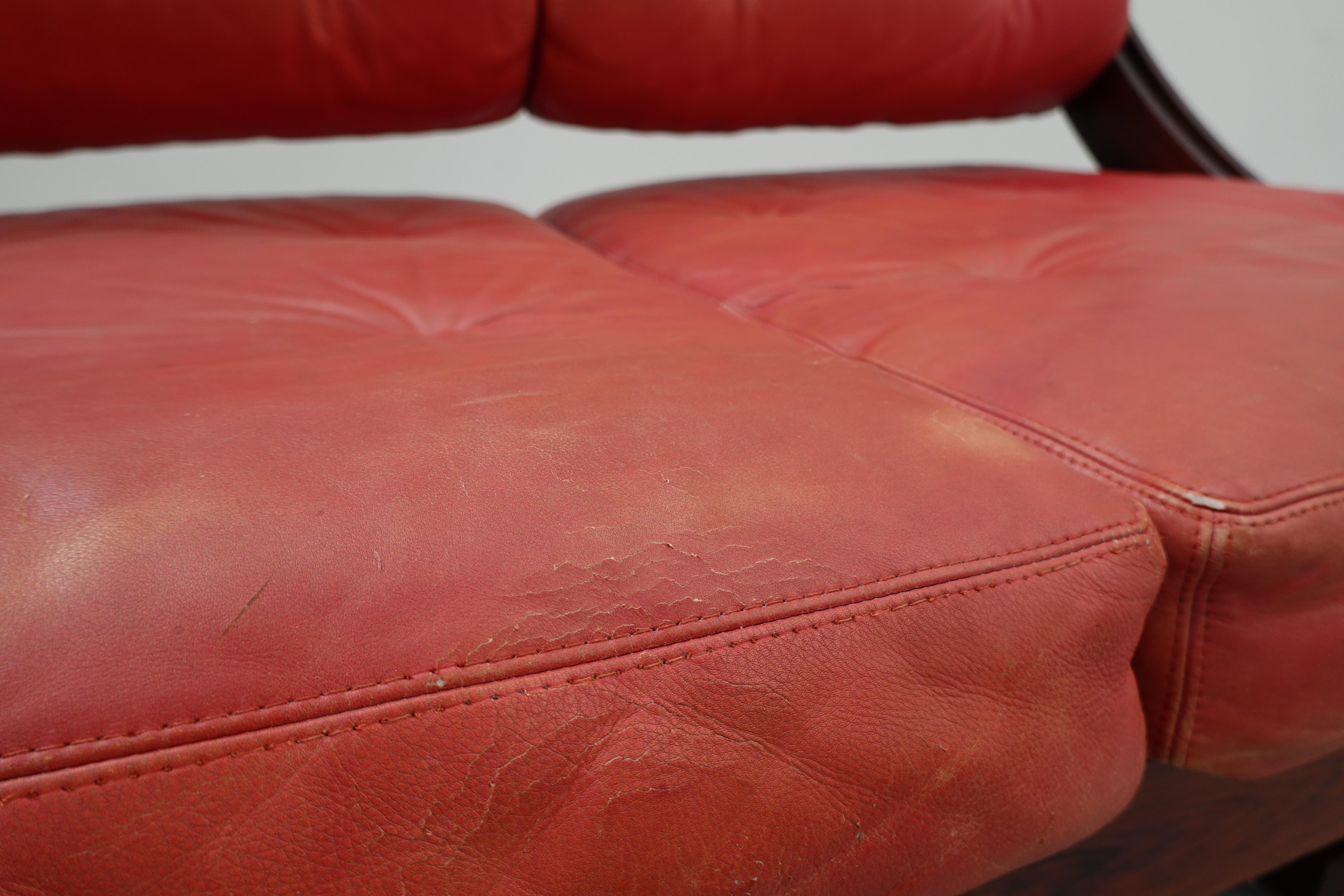 Leather Gianni Songia Daybed Model GS 195 for Sormani, Italy, 1960s For Sale