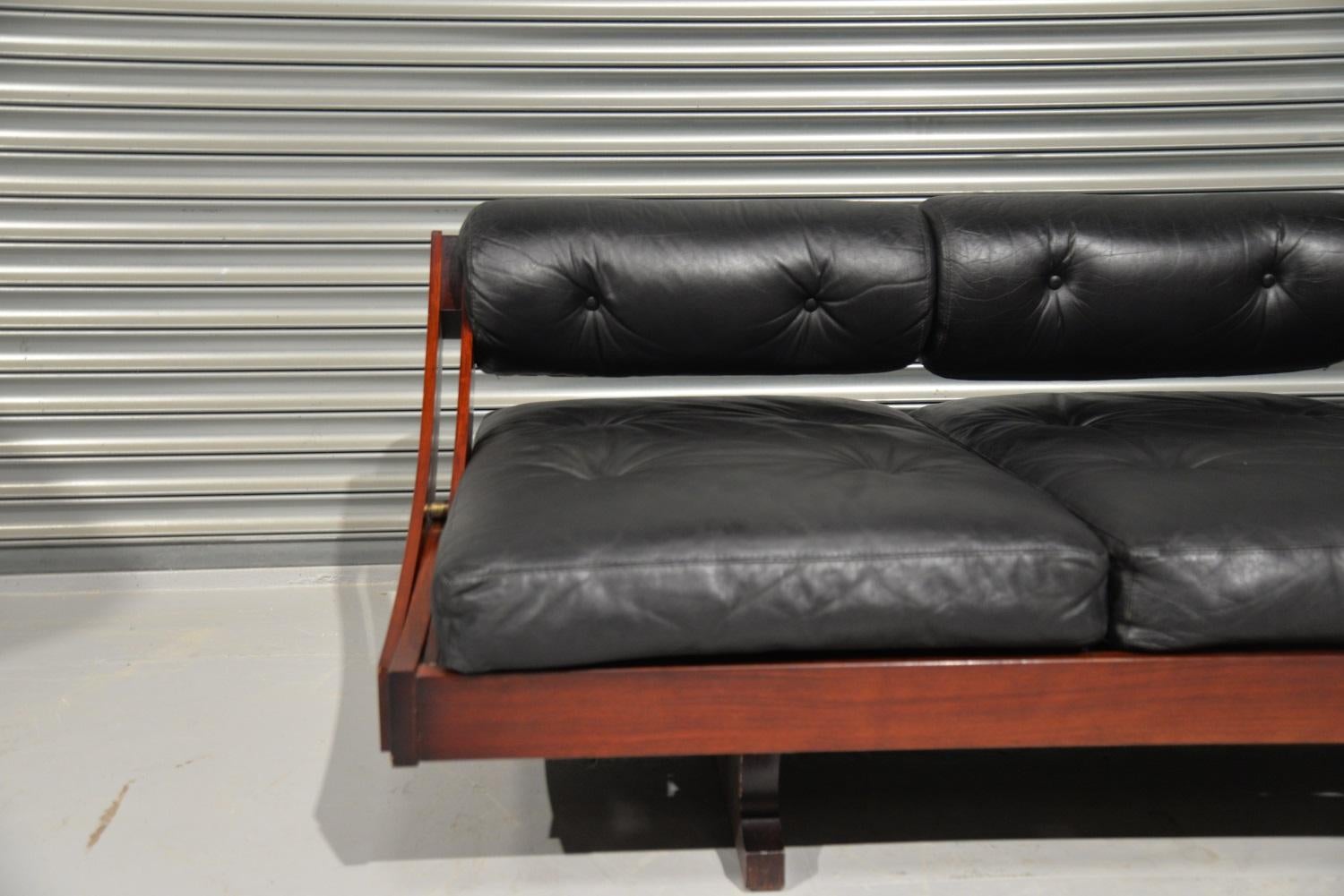 Gianni Songia GS195 Leather Daybed and Sofa for Sormani, Italy, 1963 For Sale 7