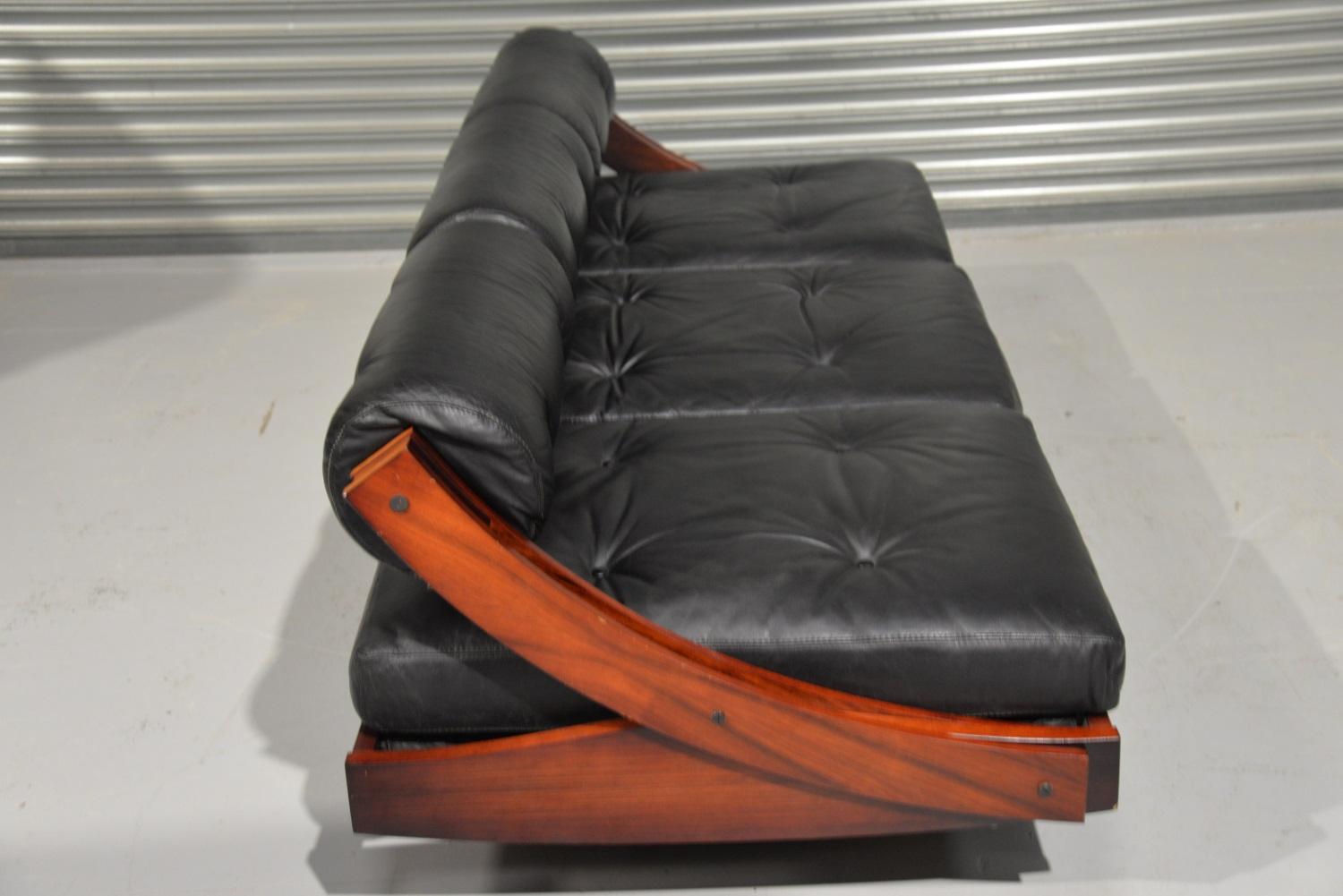 Gianni Songia GS195 Leather Daybed and Sofa for Sormani, Italy, 1963 For Sale 2