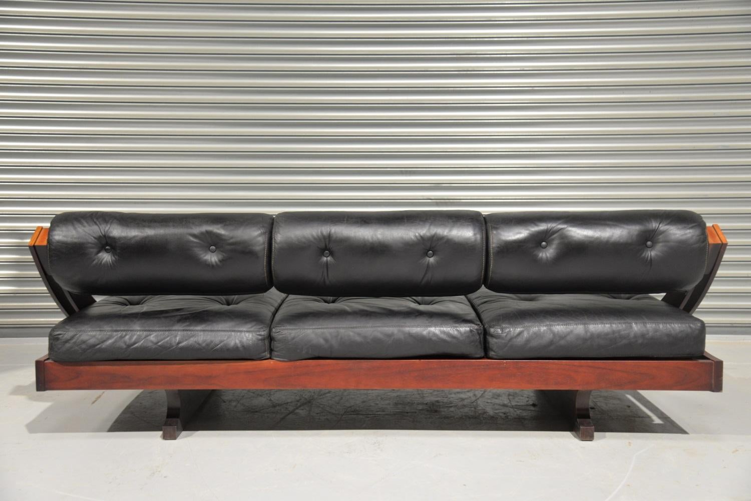 Gianni Songia GS195 Leather Daybed and Sofa for Sormani, Italy, 1963 (Mitte des 20. Jahrhunderts) im Angebot