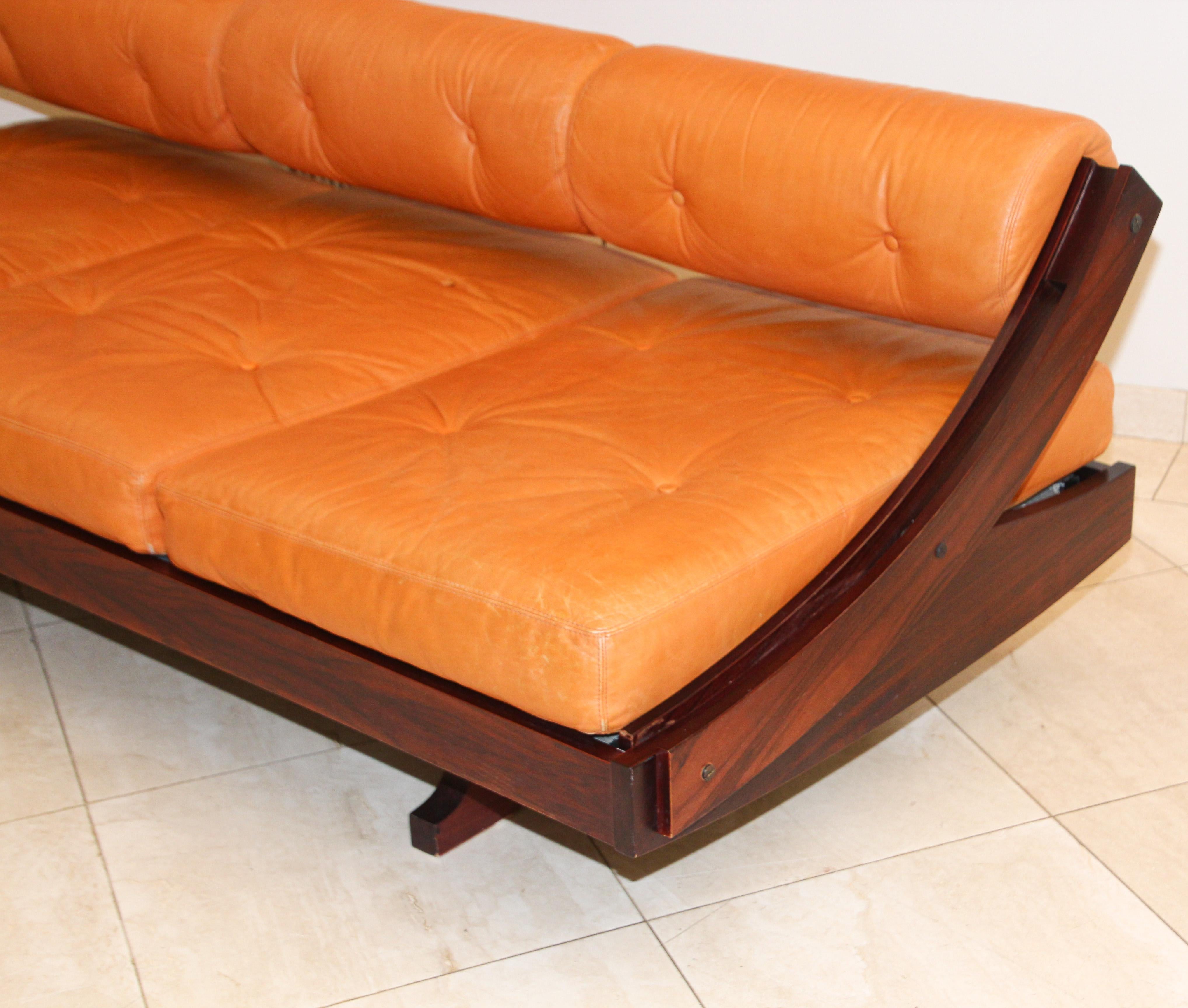 Gianni Songia Leather Daybed and Sofa for Sormani, Italy, 1963 For Sale 2