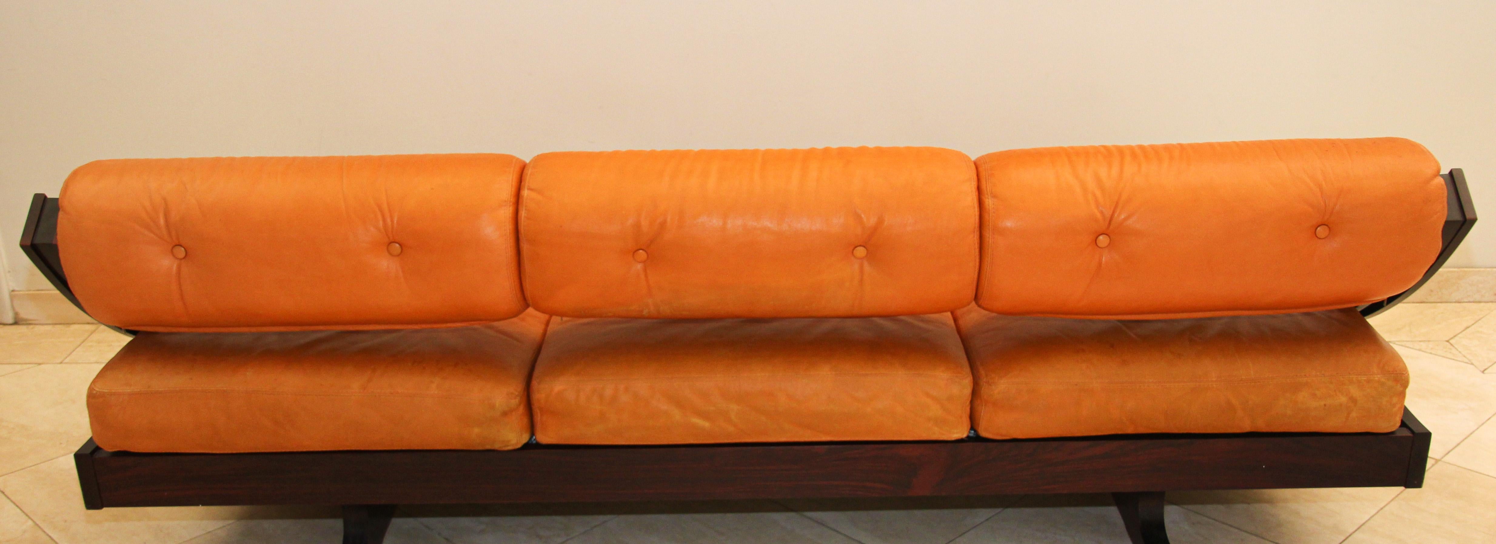 Gianni Songia Leather Daybed and Sofa for Sormani, Italy, 1963 For Sale 3