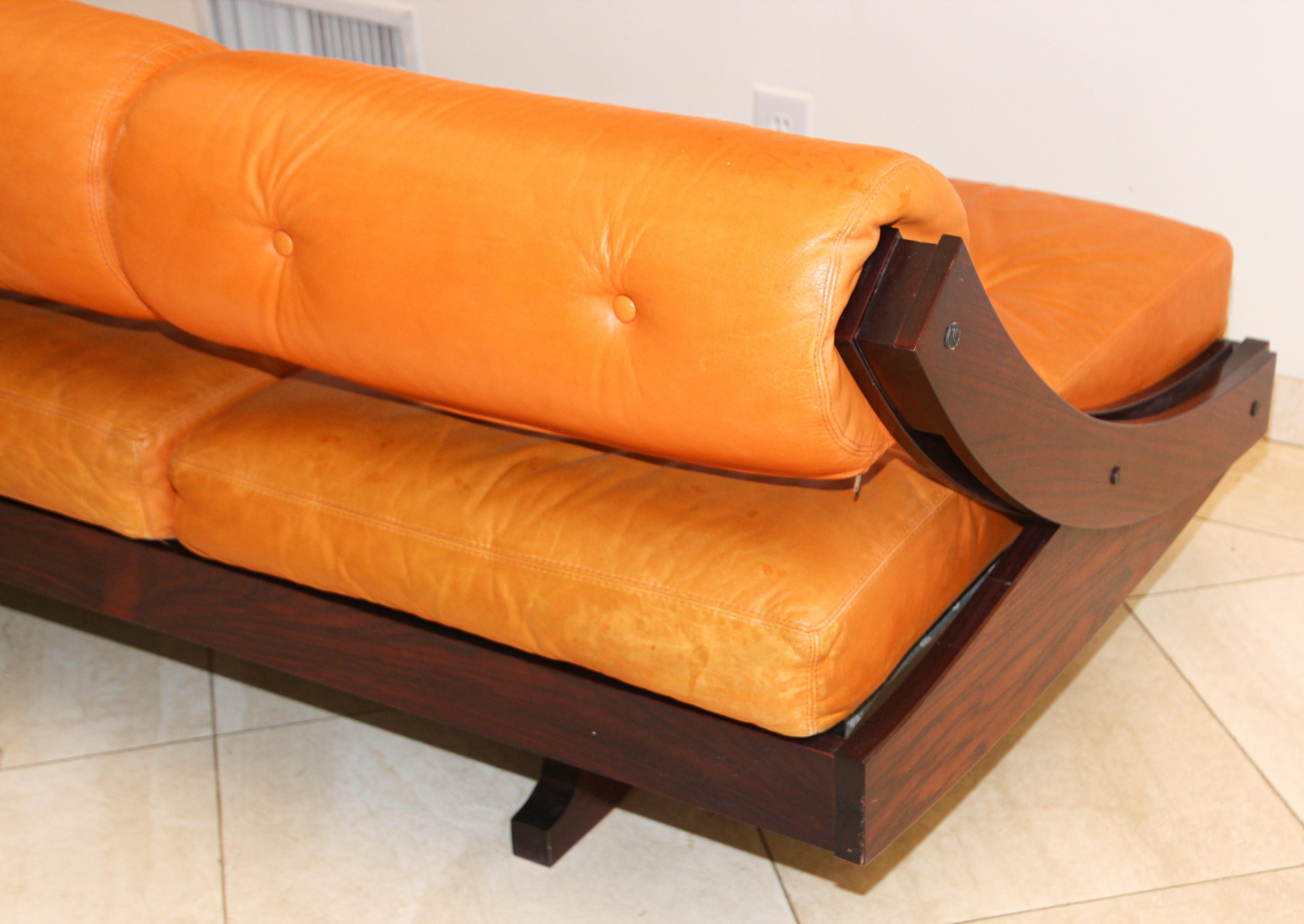Gianni Songia Leather Daybed and Sofa for Sormani, Italy, 1963 For Sale 4