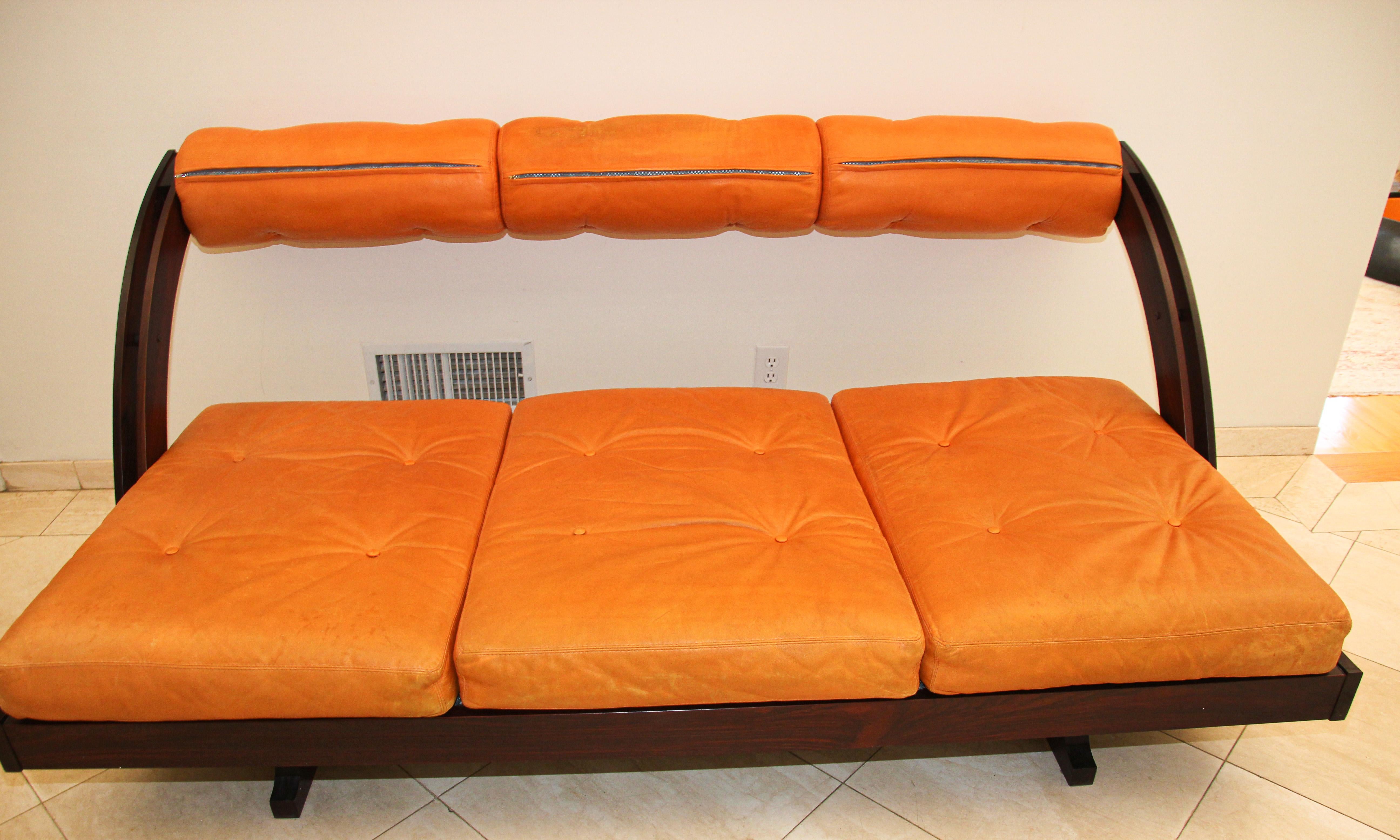 Gianni Songia Leather Daybed and Sofa for Sormani, Italy, 1963 For Sale 6