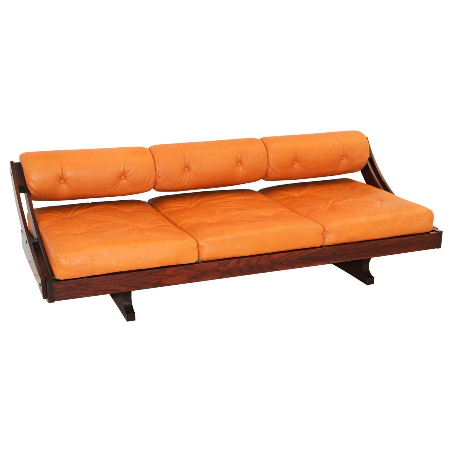 Gianni Songia Leather Daybed and Sofa for Sormani, Italy, 1963 For Sale
