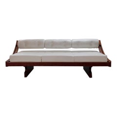 Gianni Songia off White Leather Daybed by Luigi Sormani, Italy, 1970s