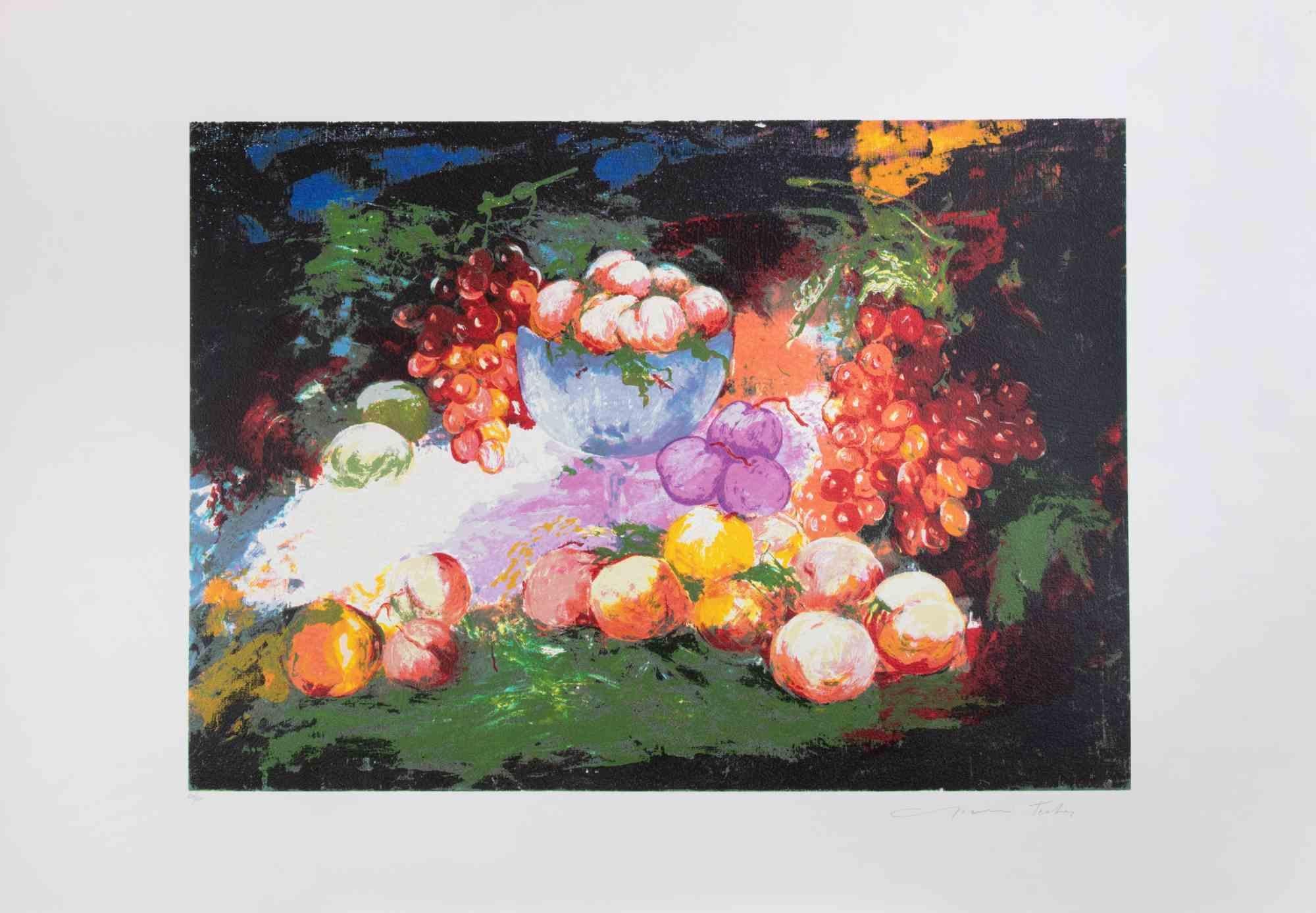 Naturaleza muerta - Serigrafía de Gianni Testa - 1986
