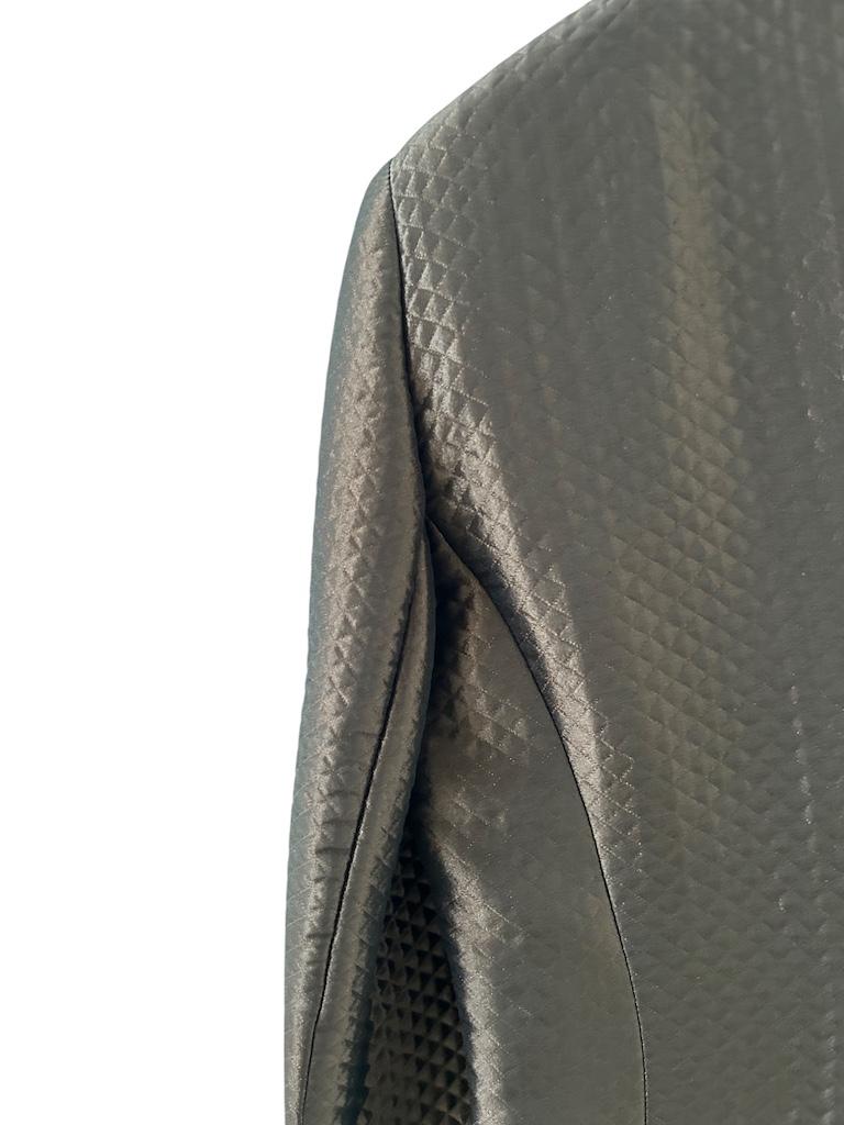 Gianni Tolentino Milano Abendjacke aus schokoladenbraunem Jacquard im Angebot 1