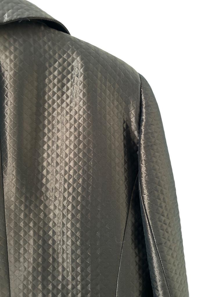 Gianni Tolentino Milano Abendjacke aus schokoladenbraunem Jacquard im Angebot 2