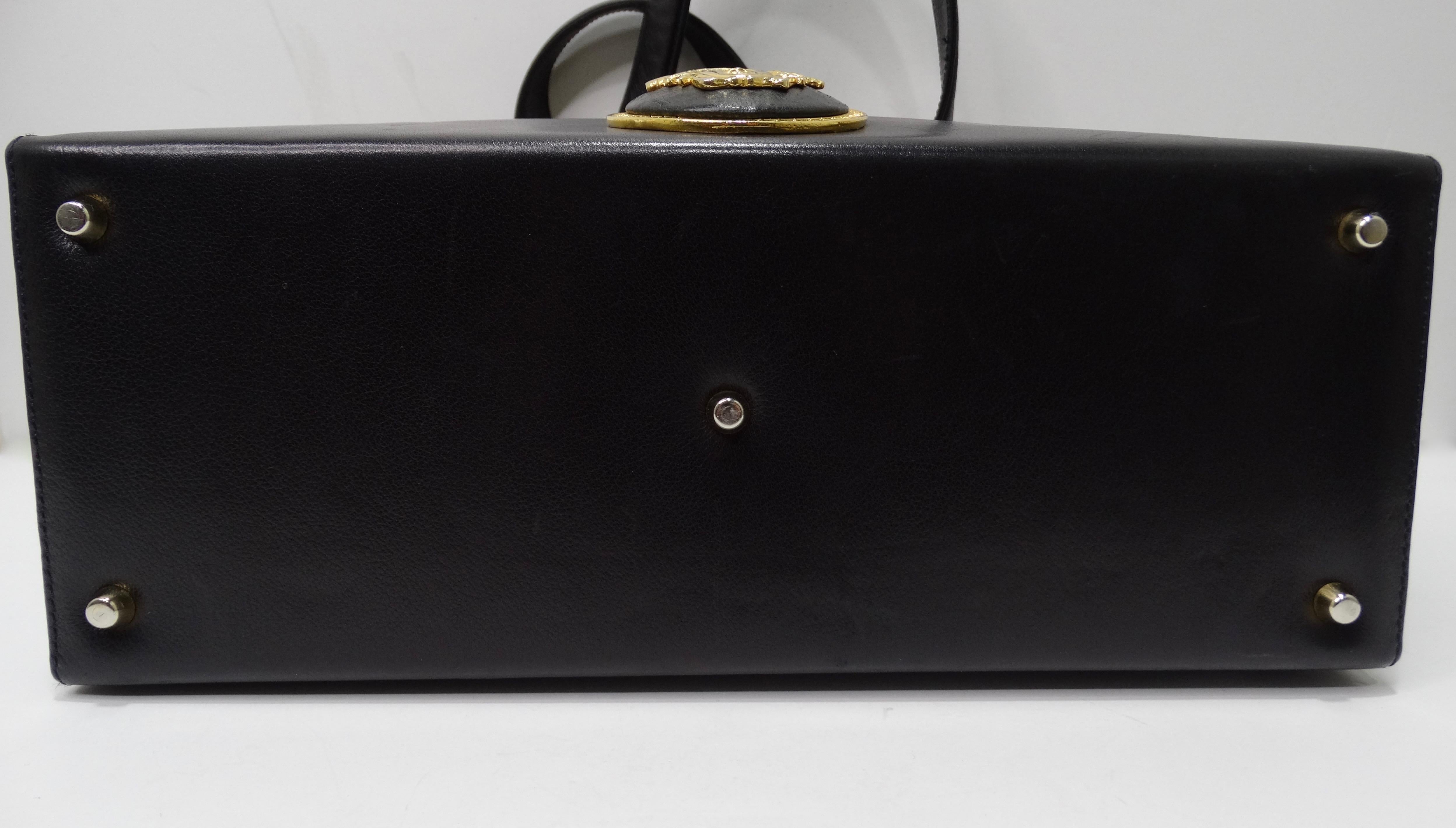 Gianni Versace 1980s Medusa Medaillon Handtasche 9