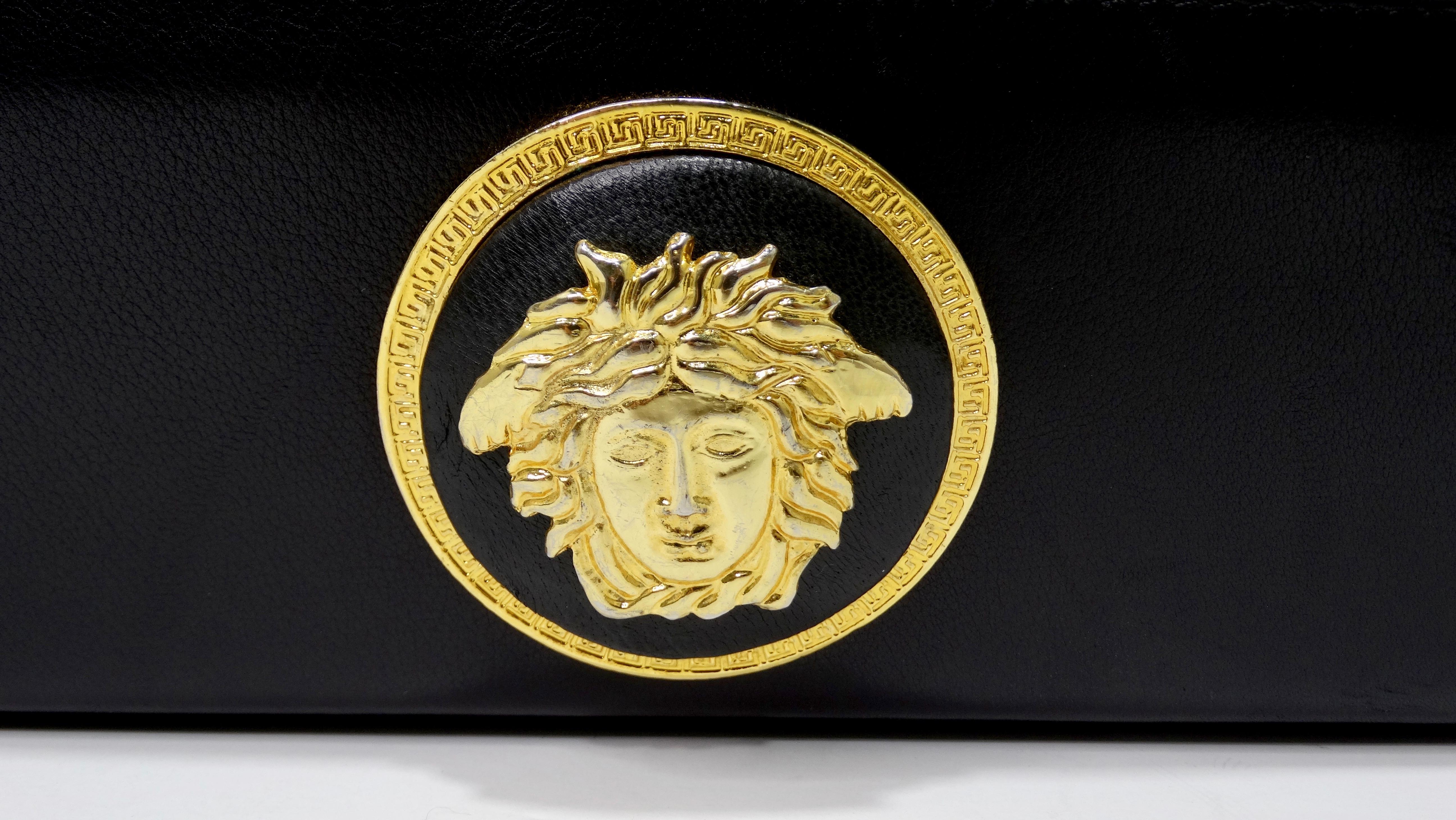 Women's or Men's Gianni Versace 1980s Medusa Medallion Handbag 