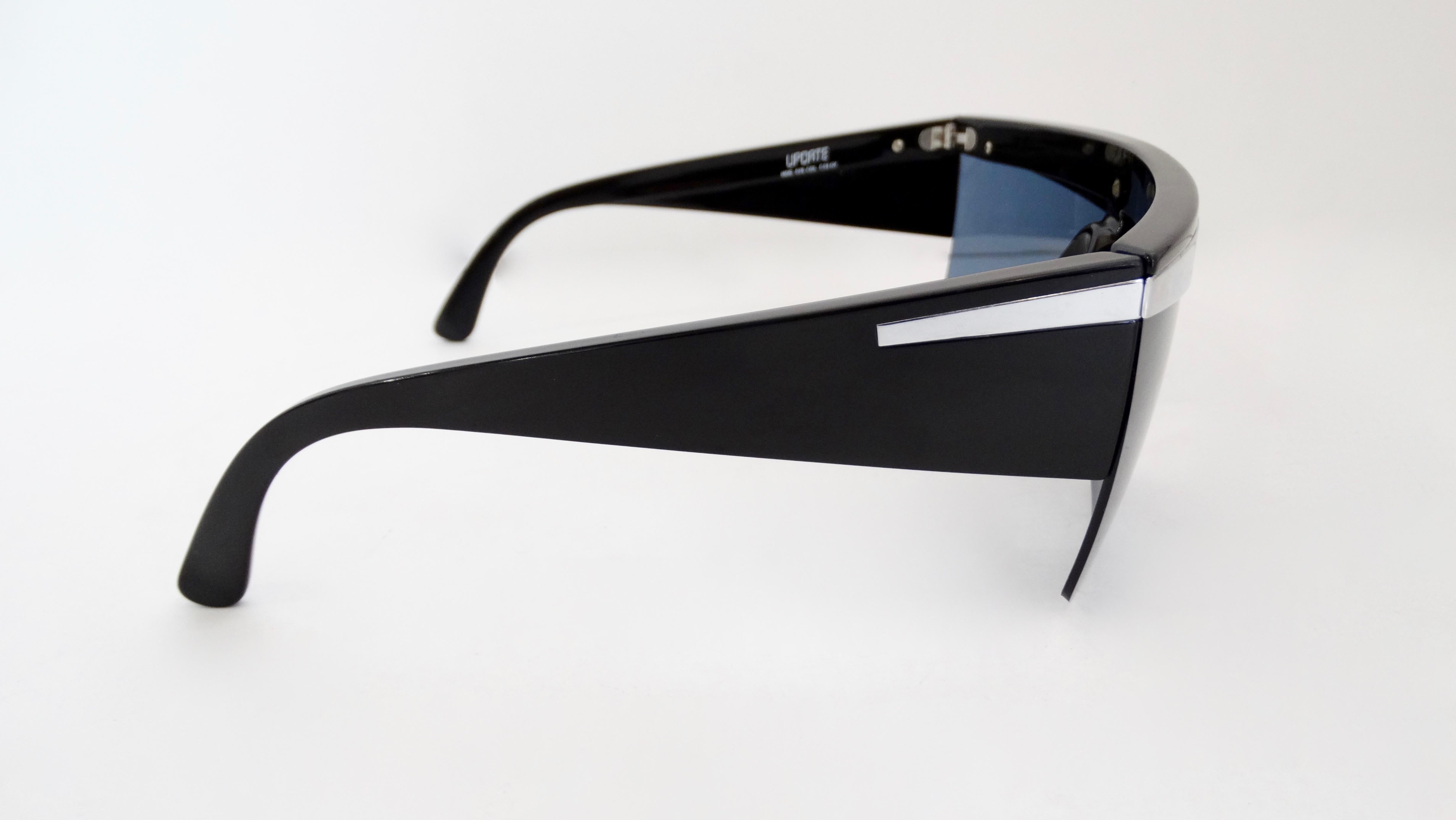 Gianni Versace 1980s Silver Update Sunglasses In Good Condition In Scottsdale, AZ