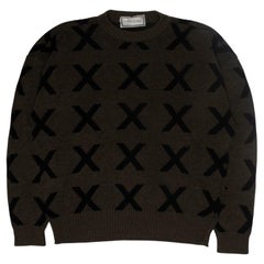 Gianni Versace 1980s "X" Oversized Sweater