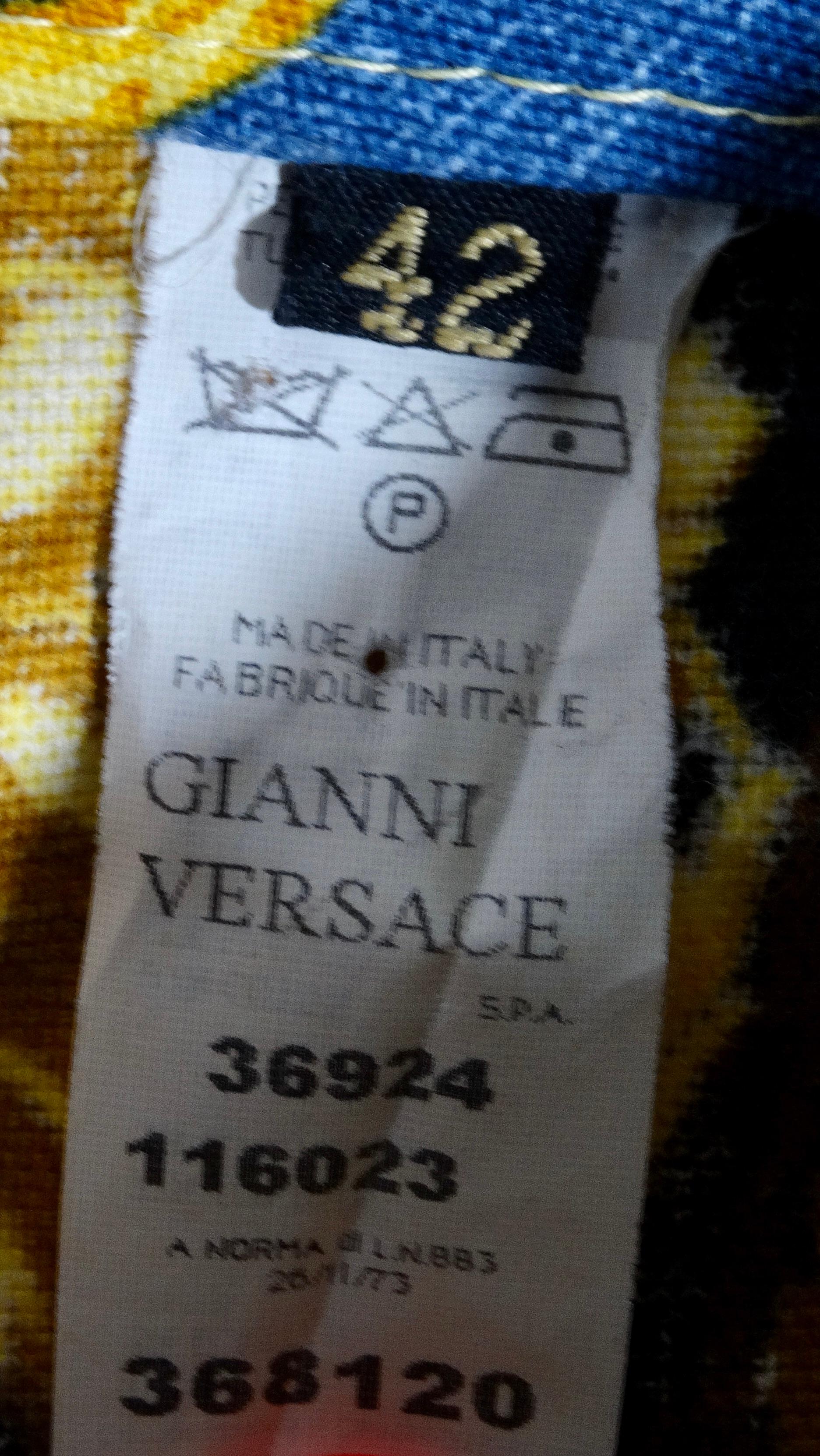 Gianni Versace Patchwork-Hose mit Patchwork-Muster, 1990er Jahre im Angebot 8