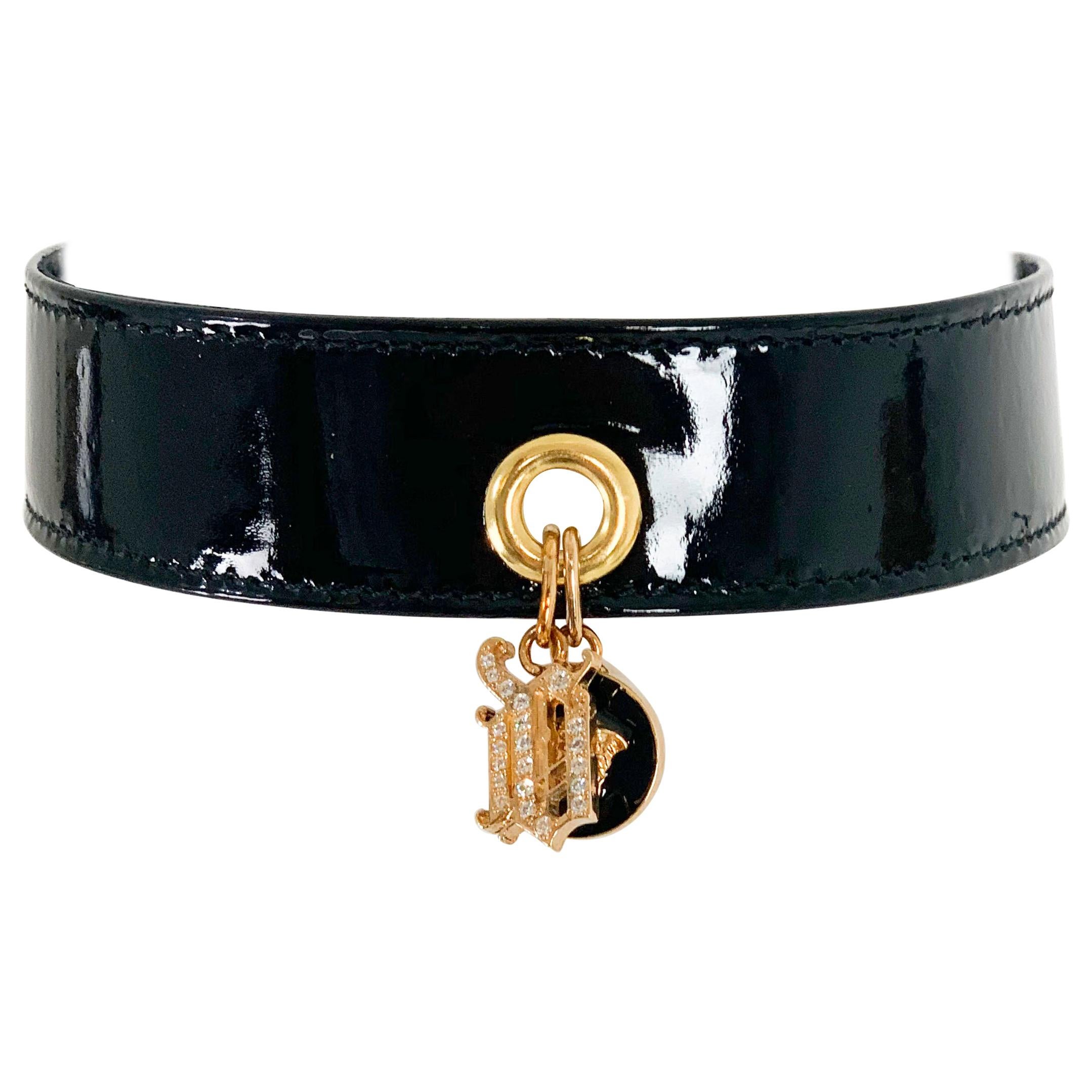 Gianni Versace 1990's Black Choker necklace at 1stDibs