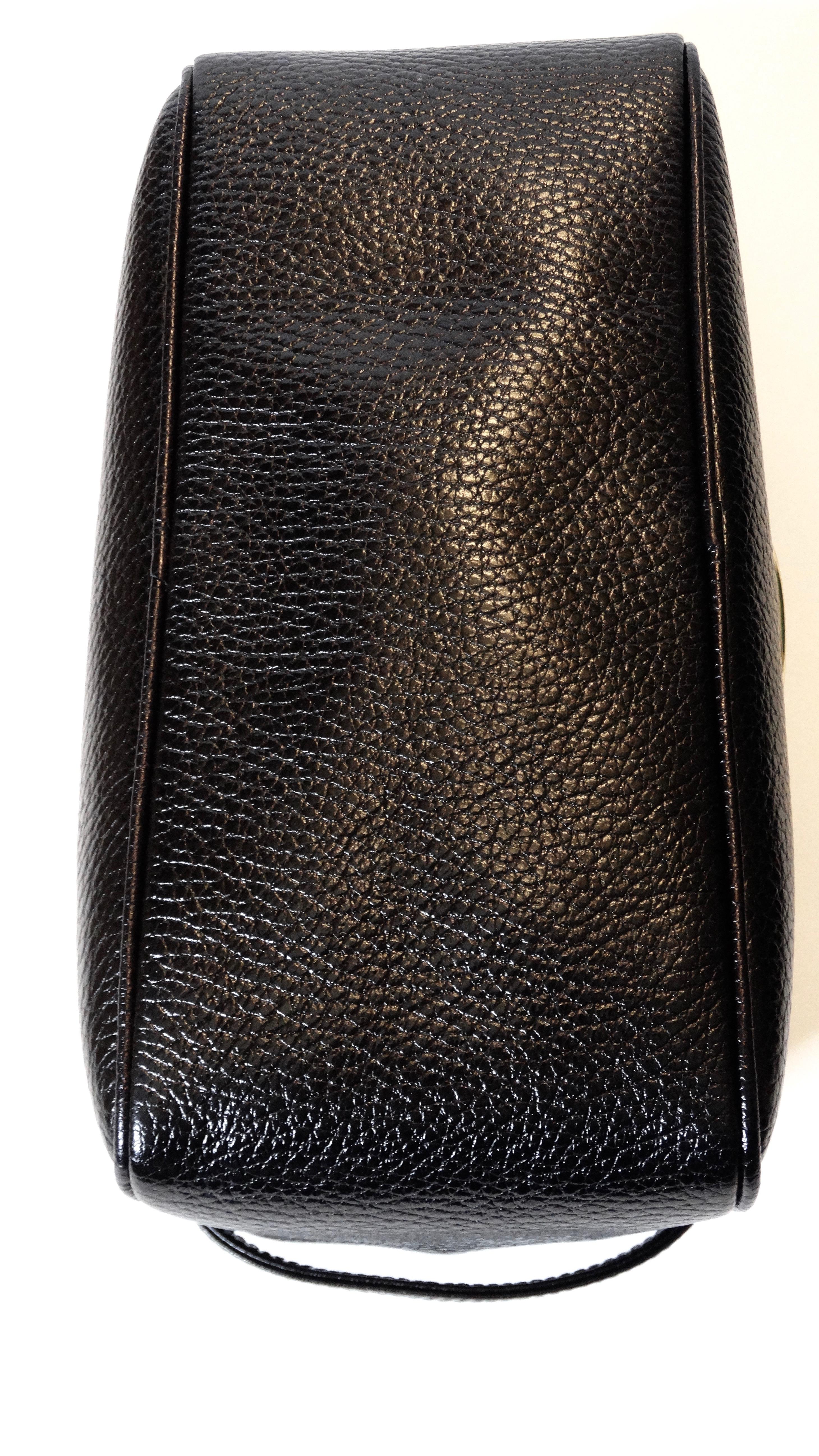 Gianni Versace 1990s Black Leather Cosmetic Bag 3