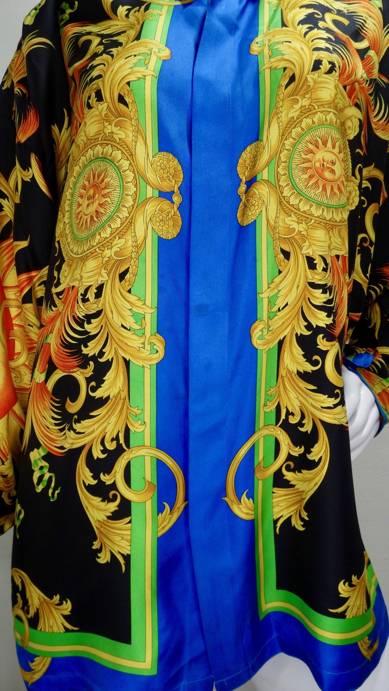 Gianni Versace 1990s Celestial Sun Silk Shirt at 1stDibs | versace