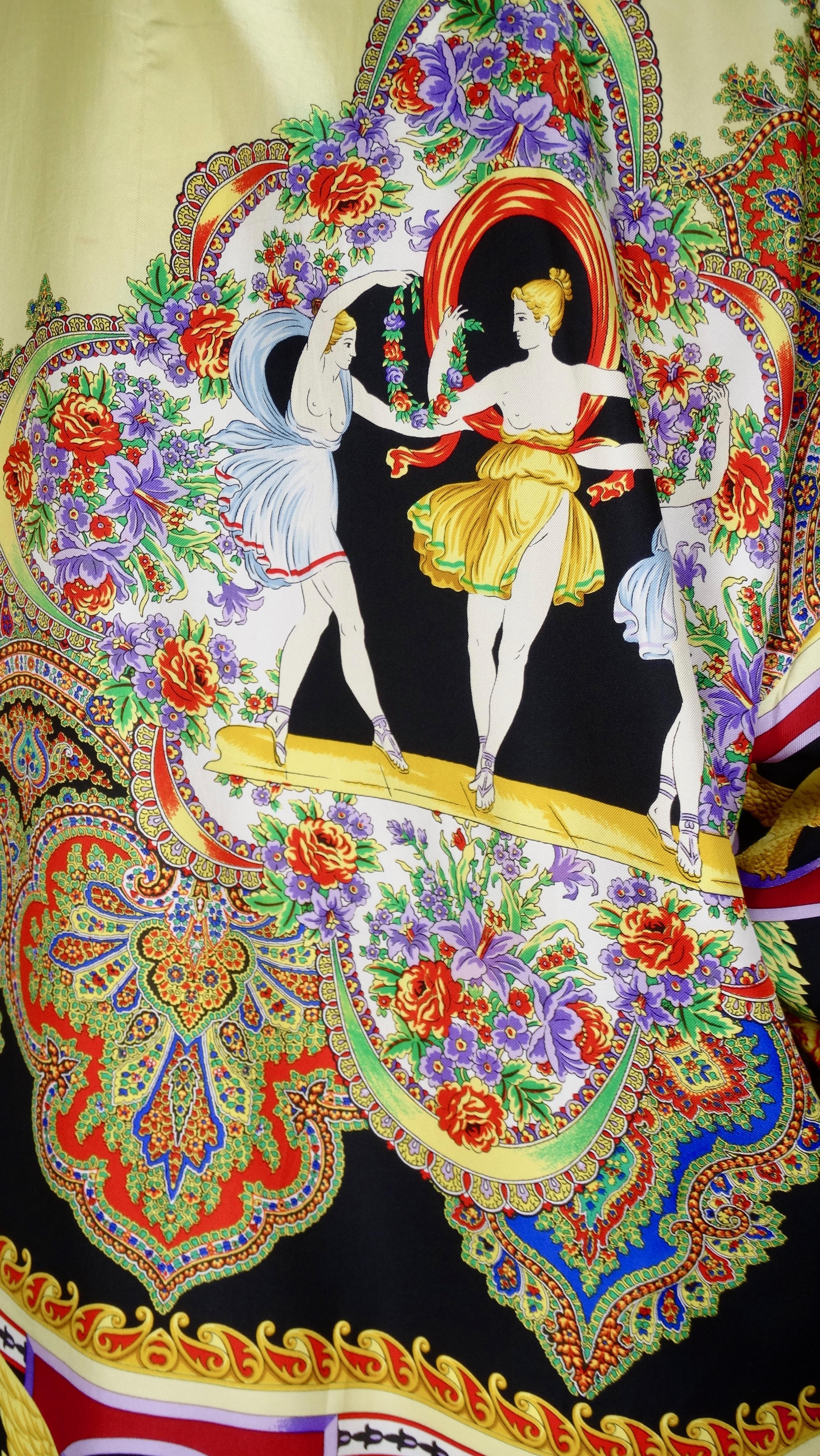 Gianni Versace: Seidenhemd im griechischen Theaterstil, 1990er Jahre 4