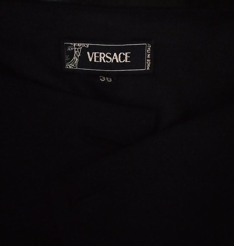 Gianni Versace 1990's Medusa Gold Plated Buttons A-Line Skirt IT 38 US ...