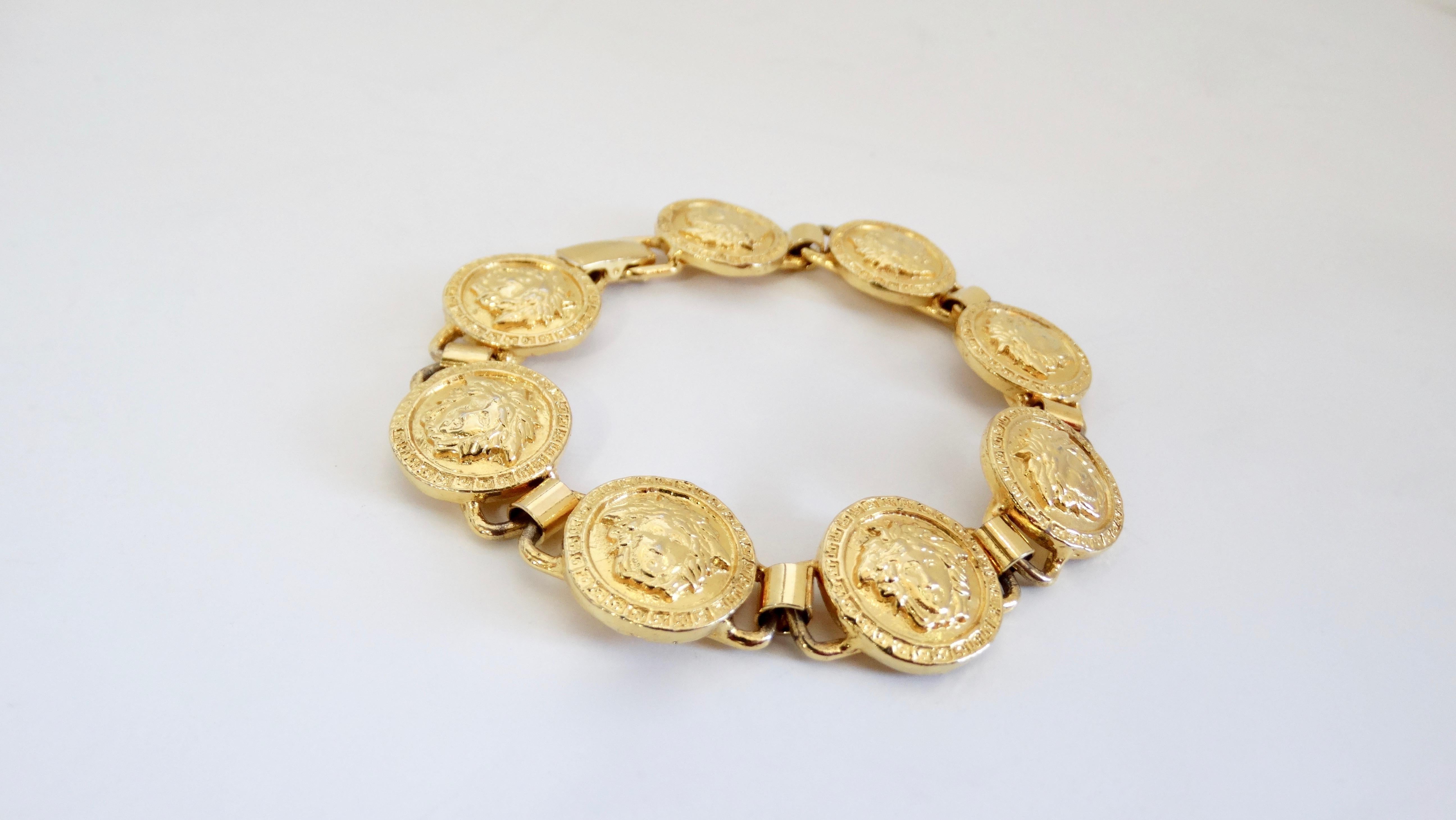 Gianni Versace Bracelet médaillon Medusa avec médaillon, années 1990 1