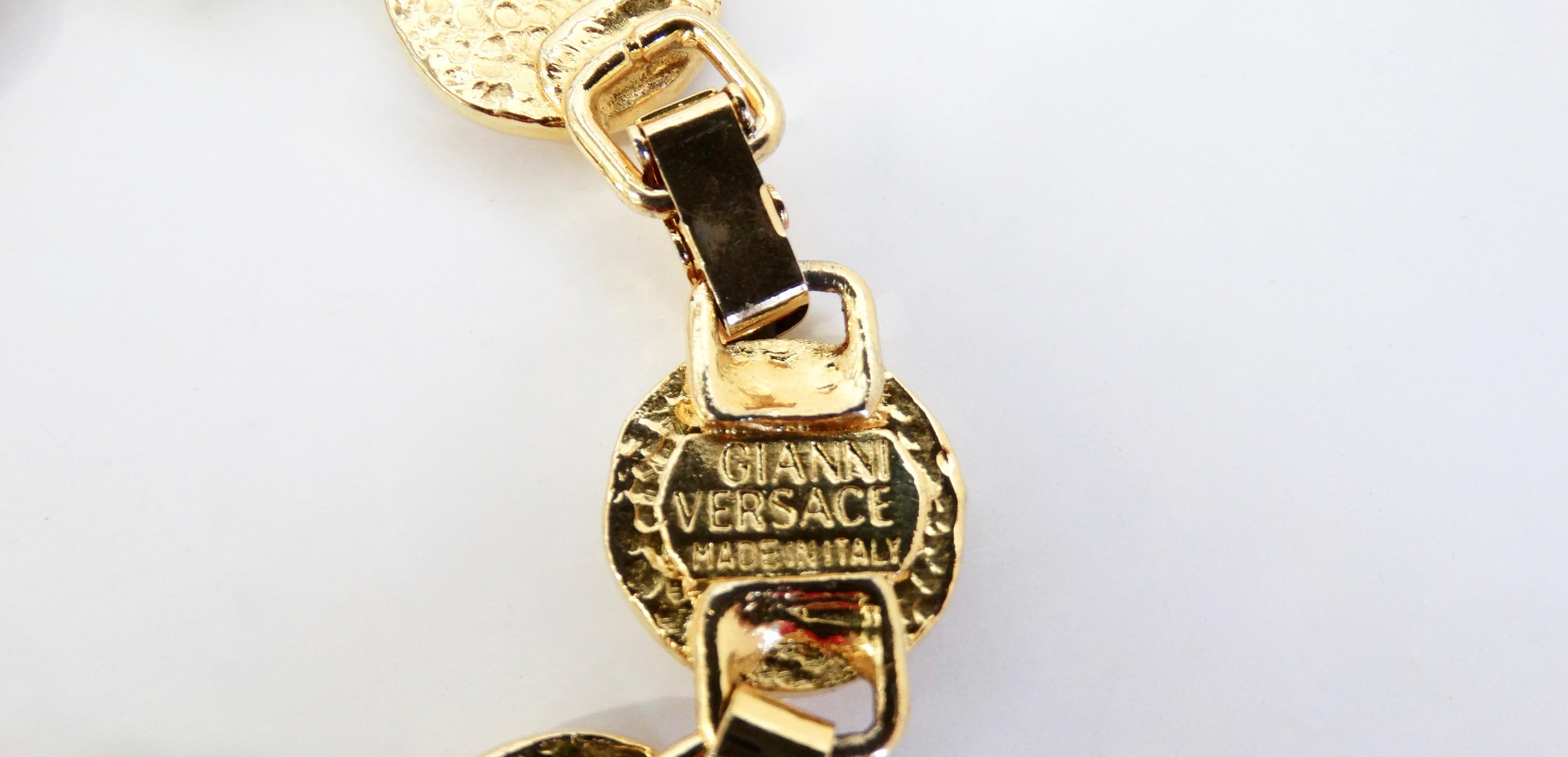 Gianni Versace Bracelet médaillon Medusa avec médaillon, années 1990 2