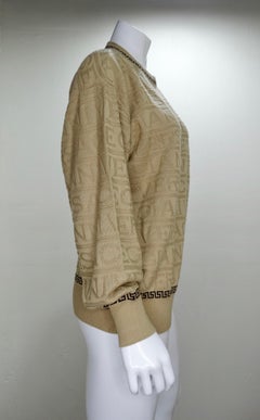 Gianni Versace 1990s Monogram Sweater