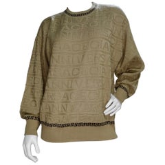 Vintage Gianni Versace 1990s Monogram Sweater 