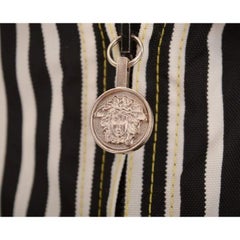 Gianni Versace 1990's Vintage 3/4 Sleeve Pinstripe Crop Bomber Mens Jacket