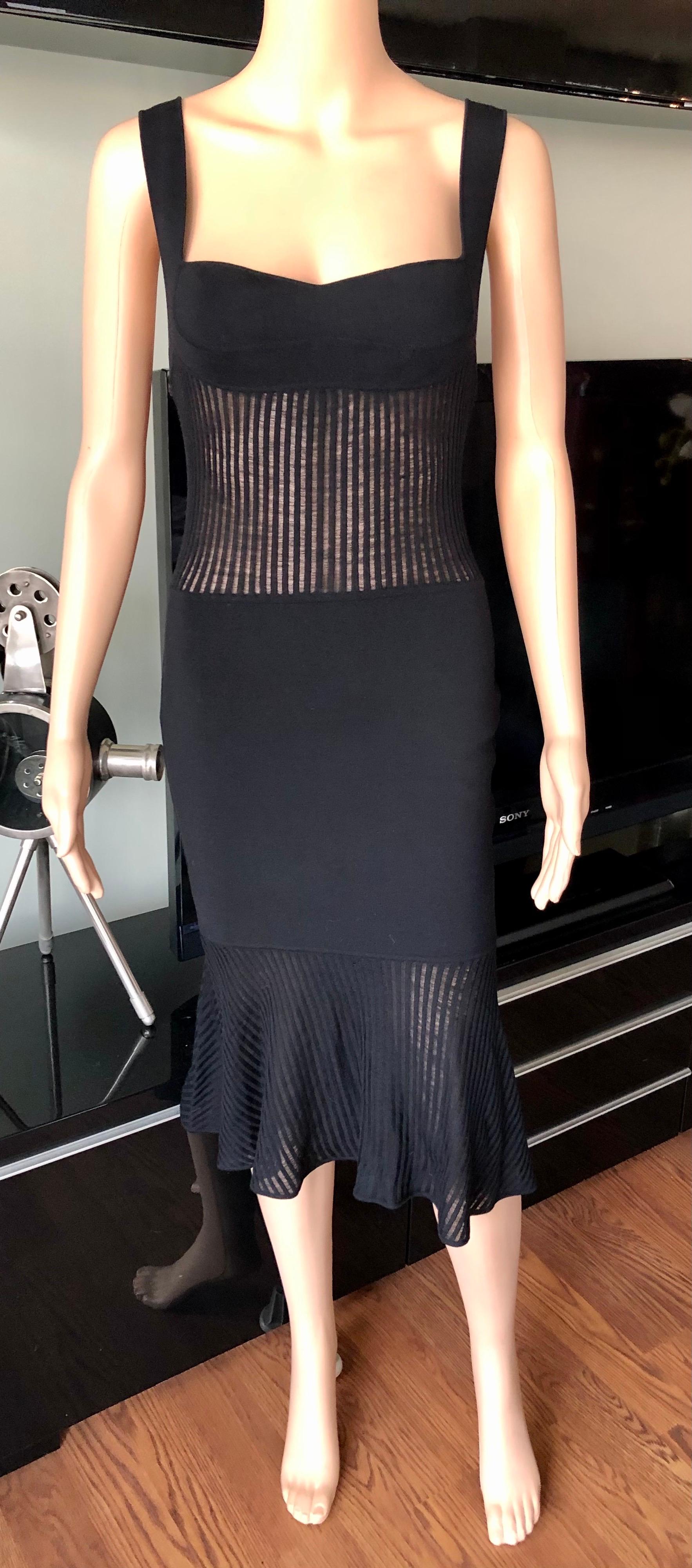 Gianni Versace 1990’s Vintage Sheer Knit Black Dress IT 38

Excellent Condition


