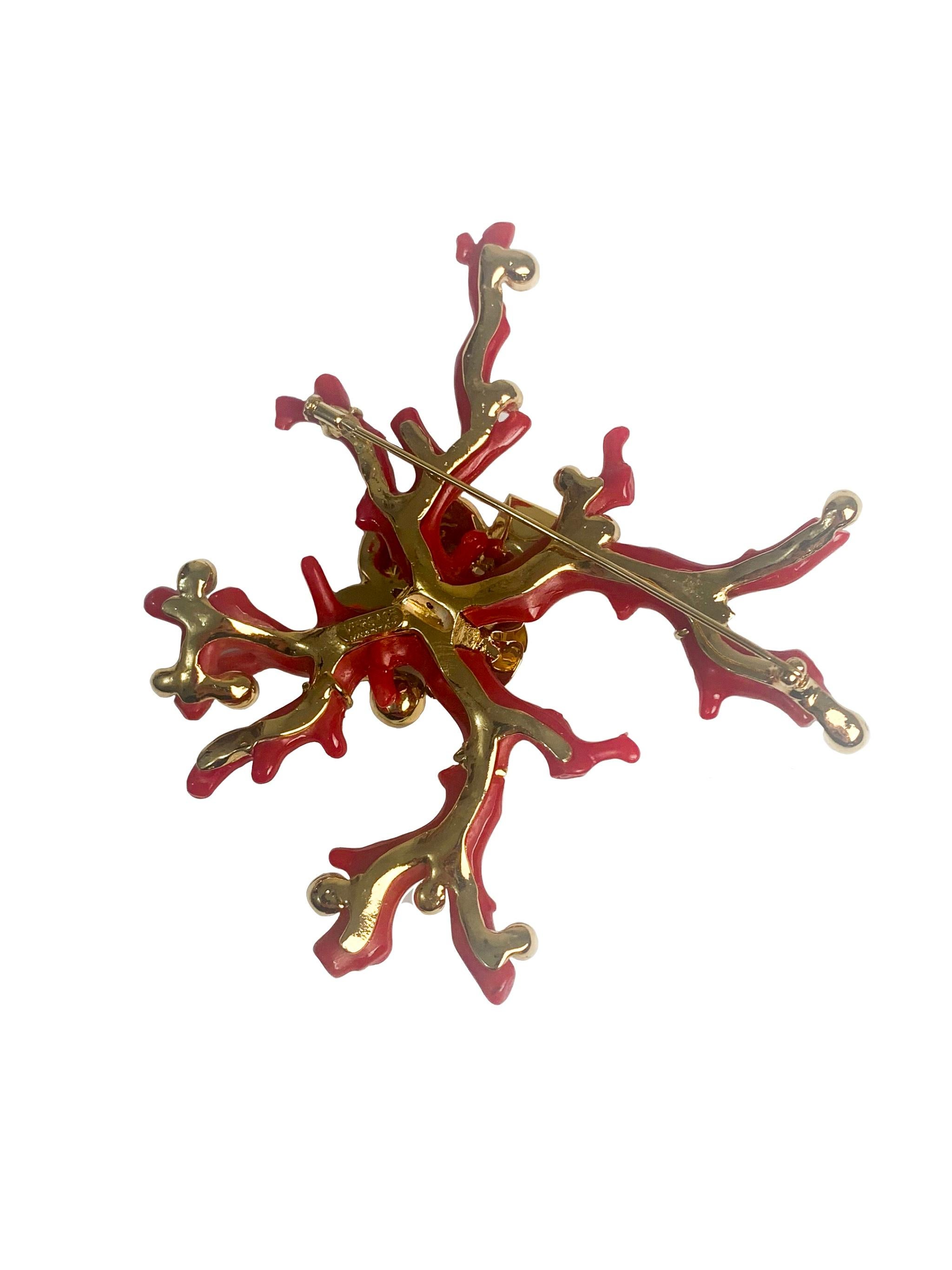 Gianni Versace 1992 Coral Reef Brooch In New Condition In Nottingham, GB
