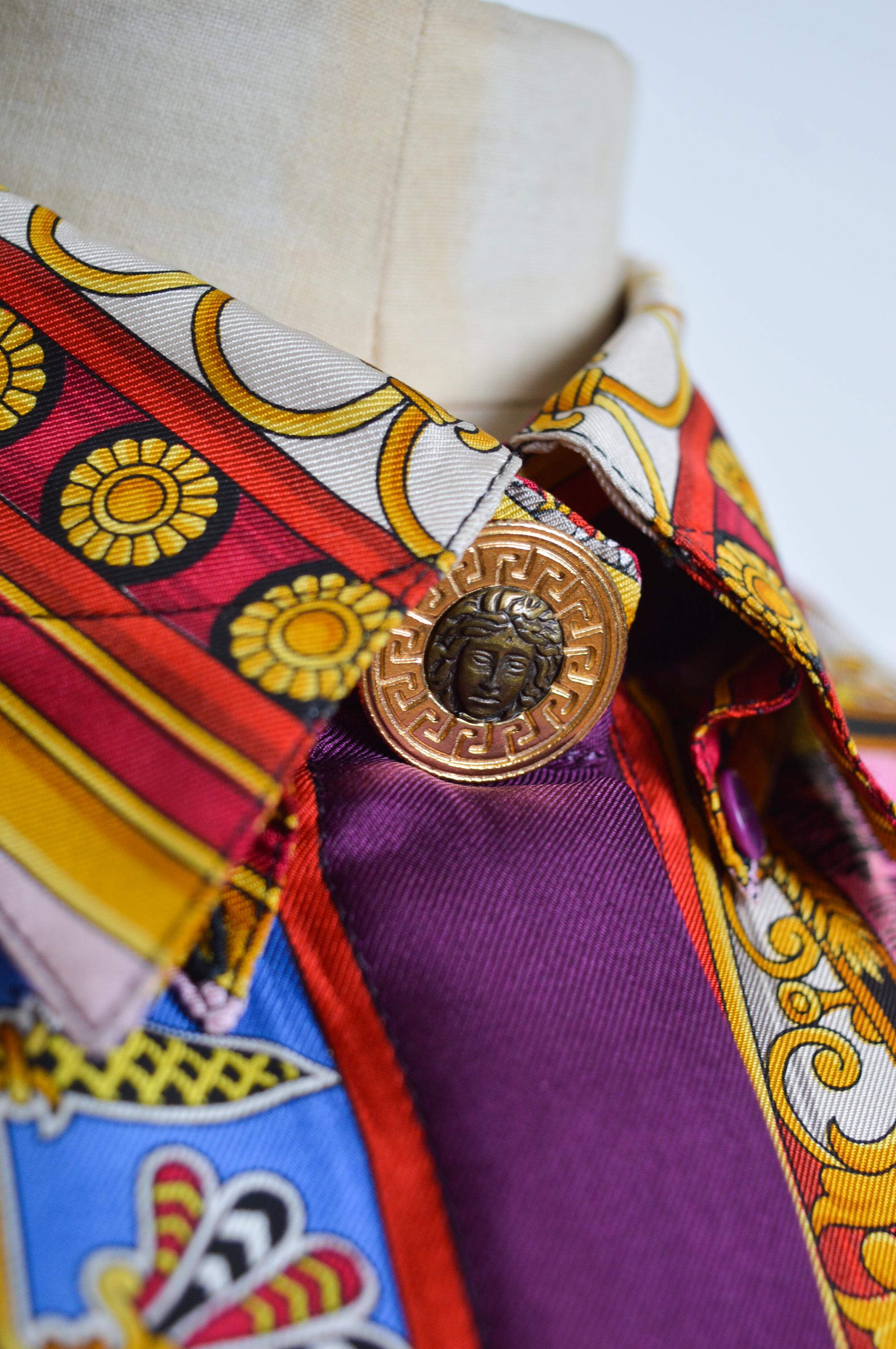 camicia versace colorata