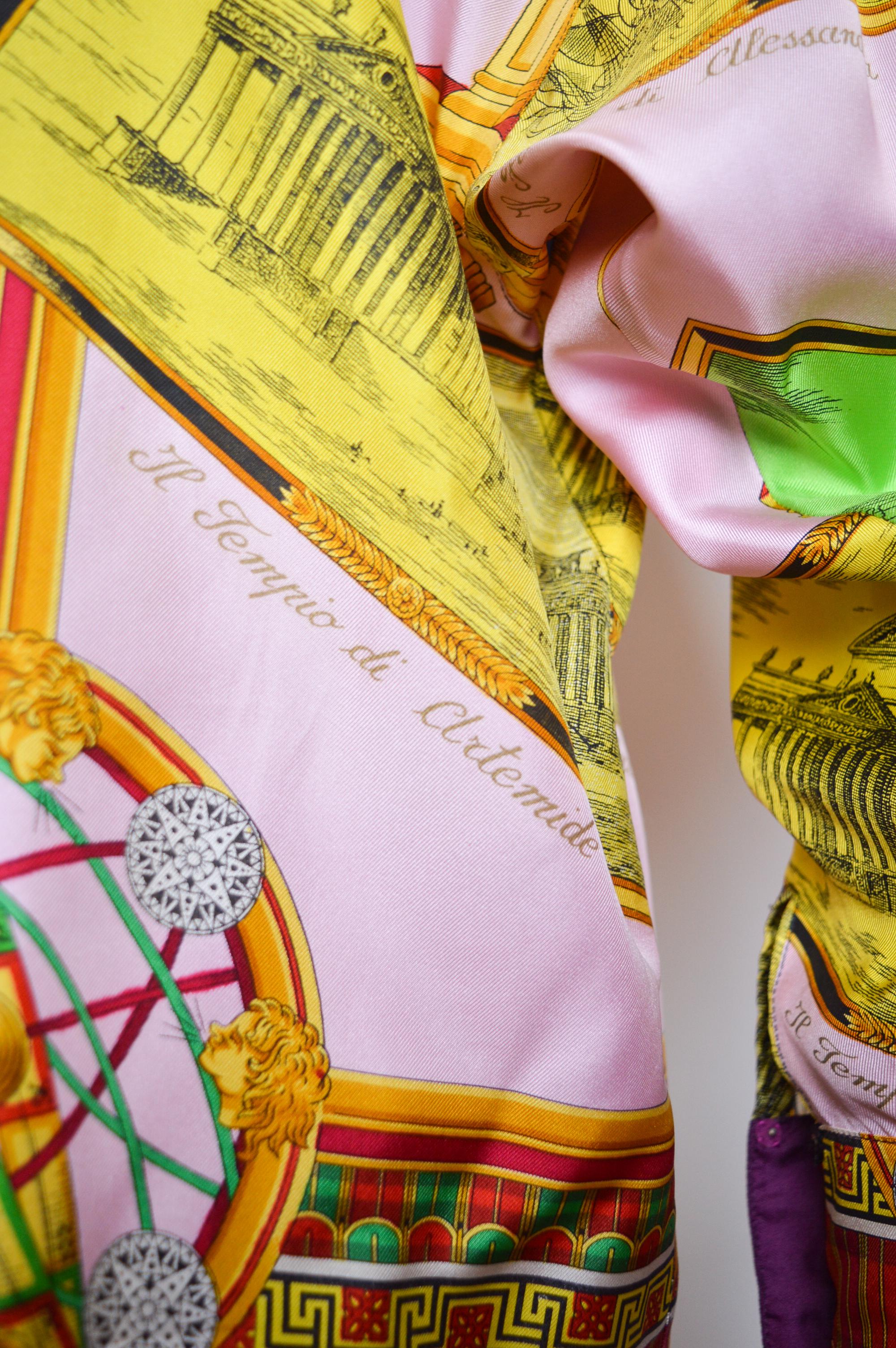 Gianni Versace 1993, Atelier A in pura seta con fantasia colorata, camicia in primavera In condizioni buone in vendita a Sheffield, GB