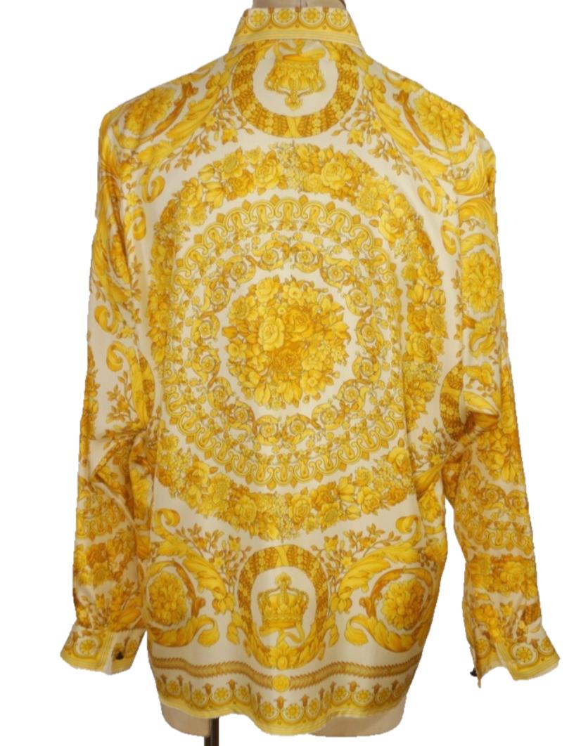 Gianni Versace 1994 - Chemise en soie à motifs 
