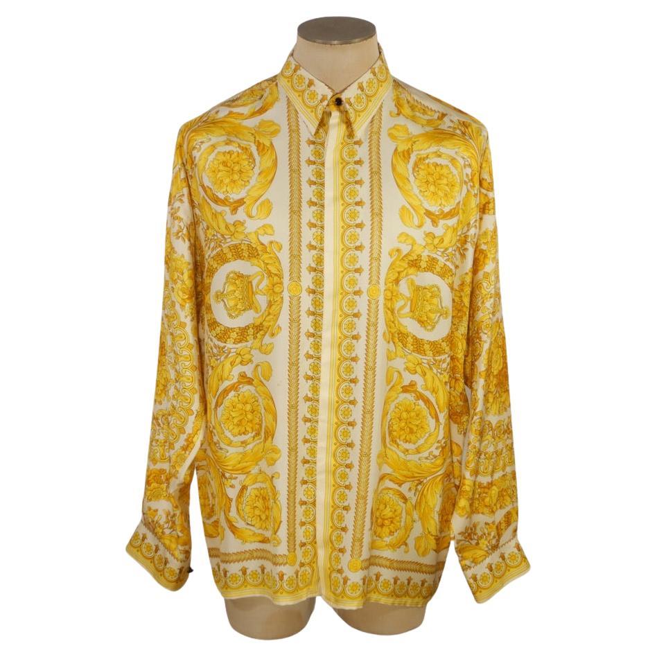 Gianni Versace 1994 Barocco - Chemise en soie Bon état - En vente à Oakland, CA