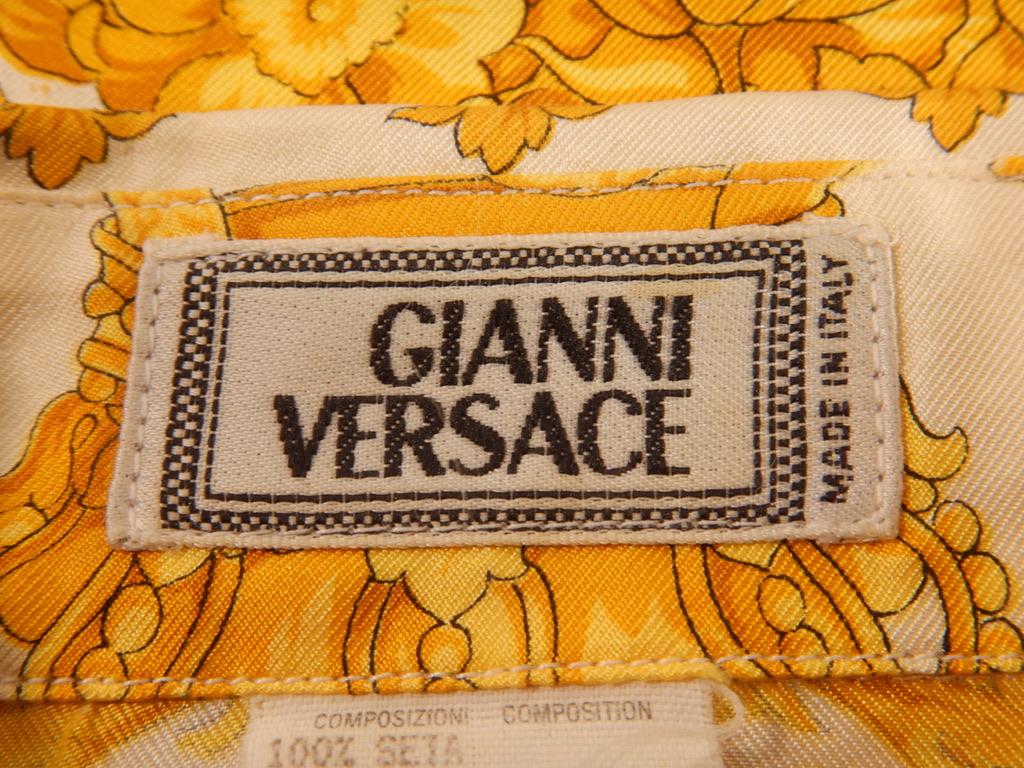 Gianni Versace 1994 Barocco - Chemise en soie en vente 1