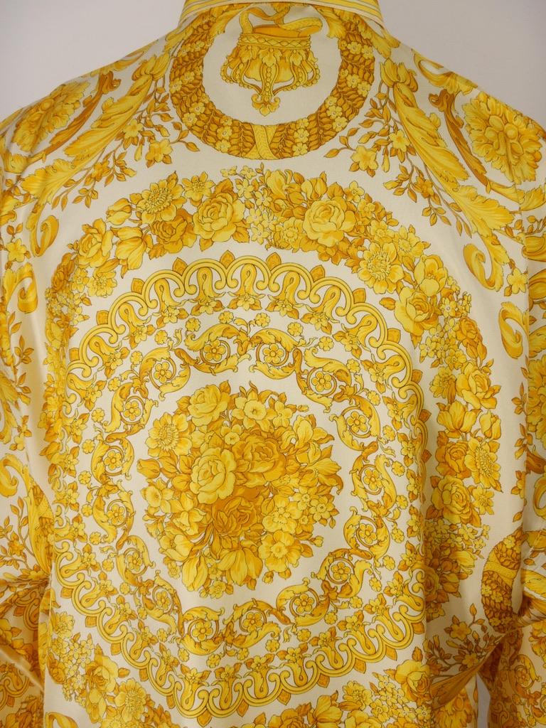 Gianni Versace 1994 Barocco - Chemise en soie en vente 4