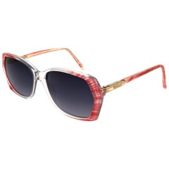 Used Gianni Versace 80s pink sunglasses for women